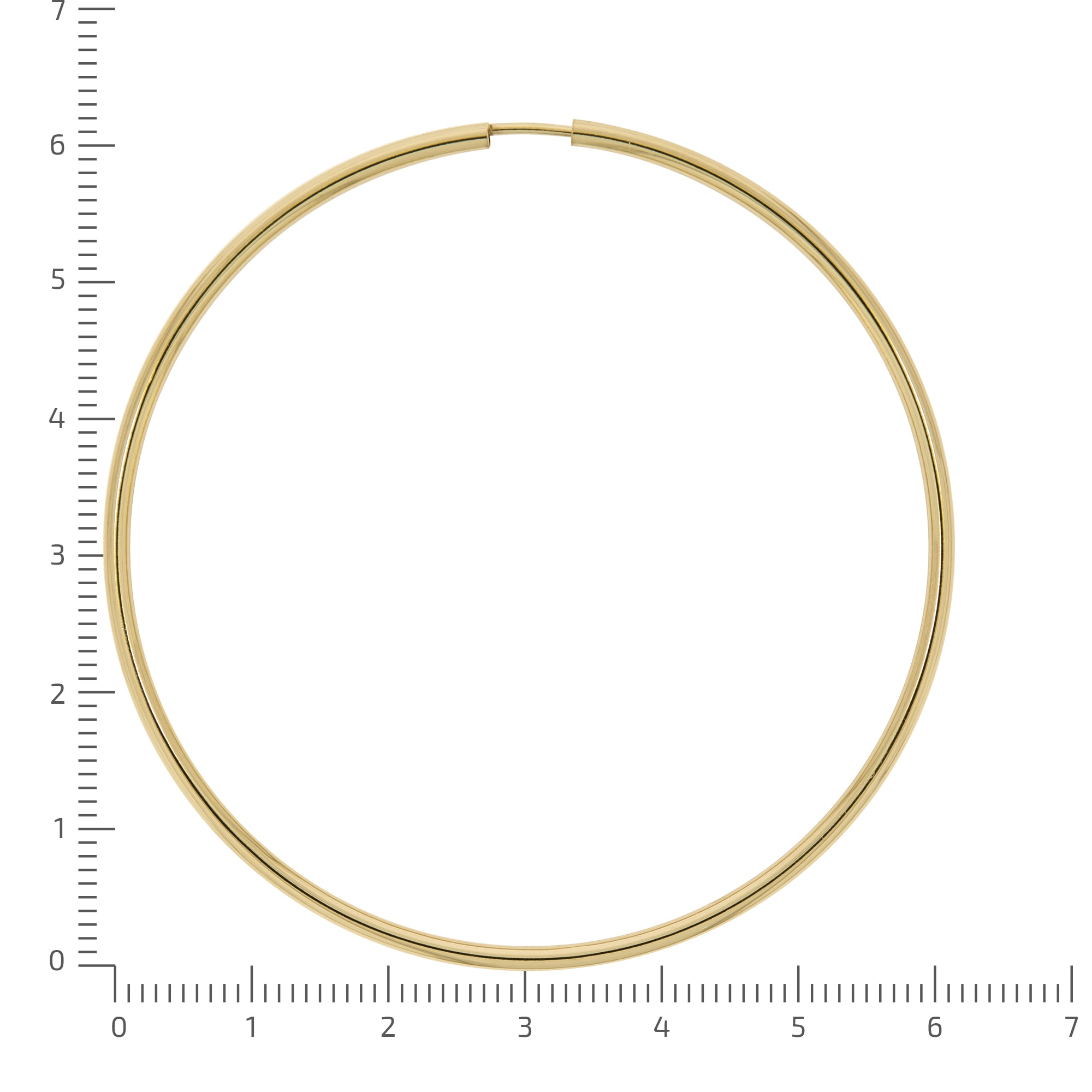 Vivance Paar Creolen »585/- Gelbgold glanz 60 mm«