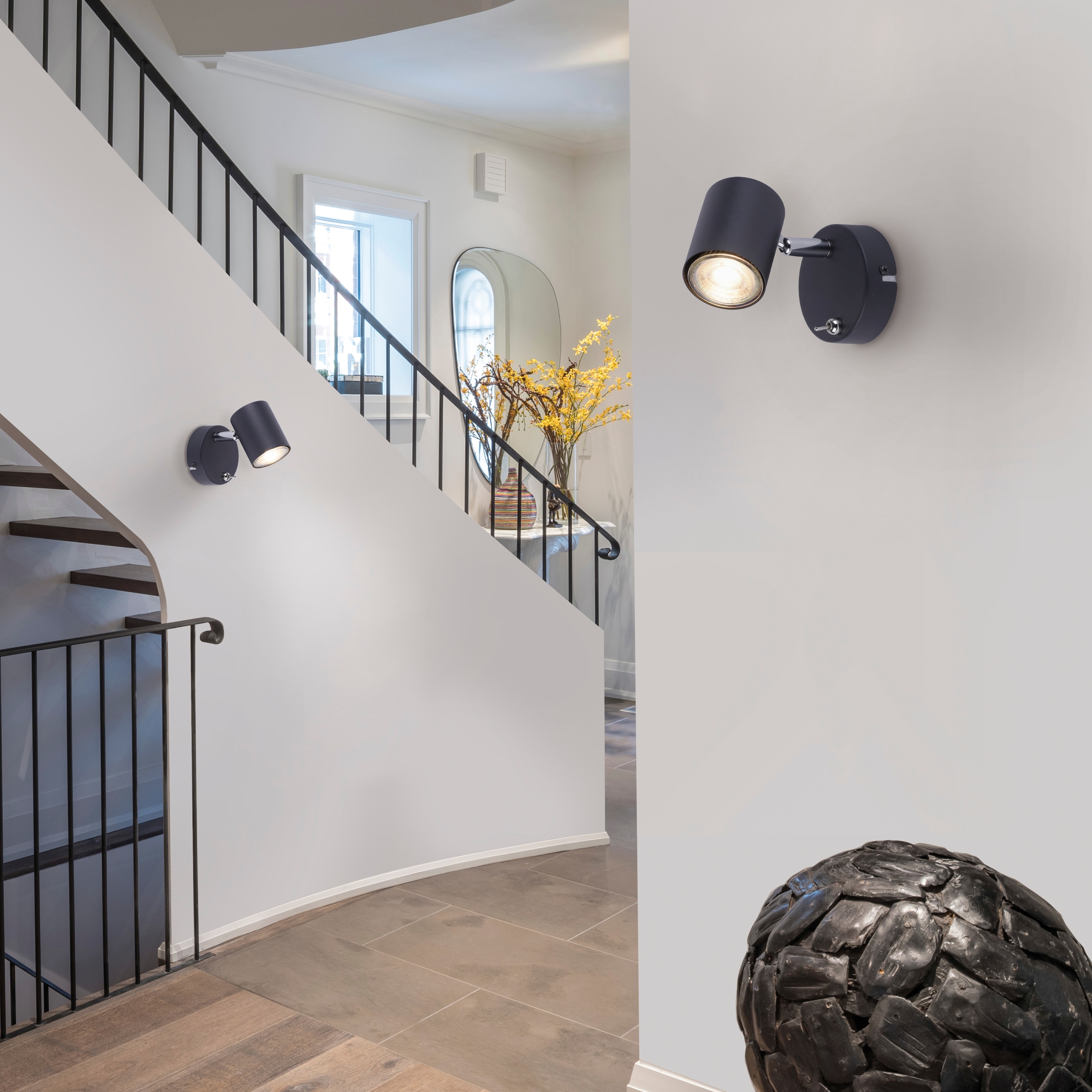 JUST LIGHT LED Wandleuchte »TARIK«, 1 flammig, Leuchtmittel GU10 | LED wechselbar, LED