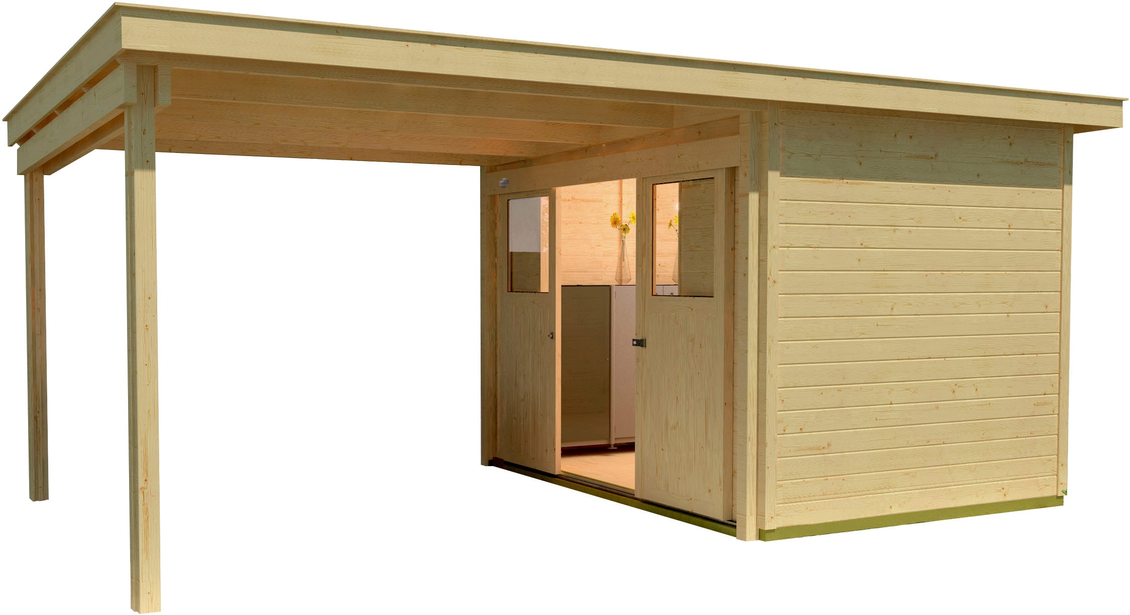 weka Gartenhaus »Loungehaus Gr.3«, (Set)