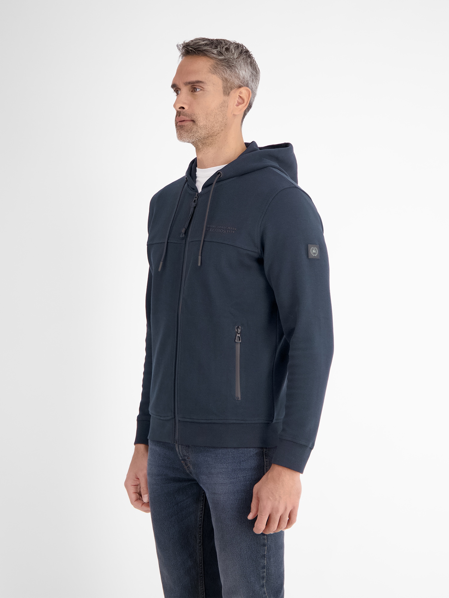 LERROS Sweatjacke »LERROS Sweatjacke mit Kapuze«