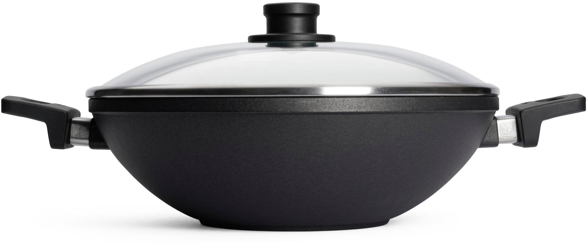 WOLL MADE IN GERMANY Wok »Nowo«, Aluminiumguss, (1 tlg.), von Hand gegossen, Ø 32 cm, Made in Germany