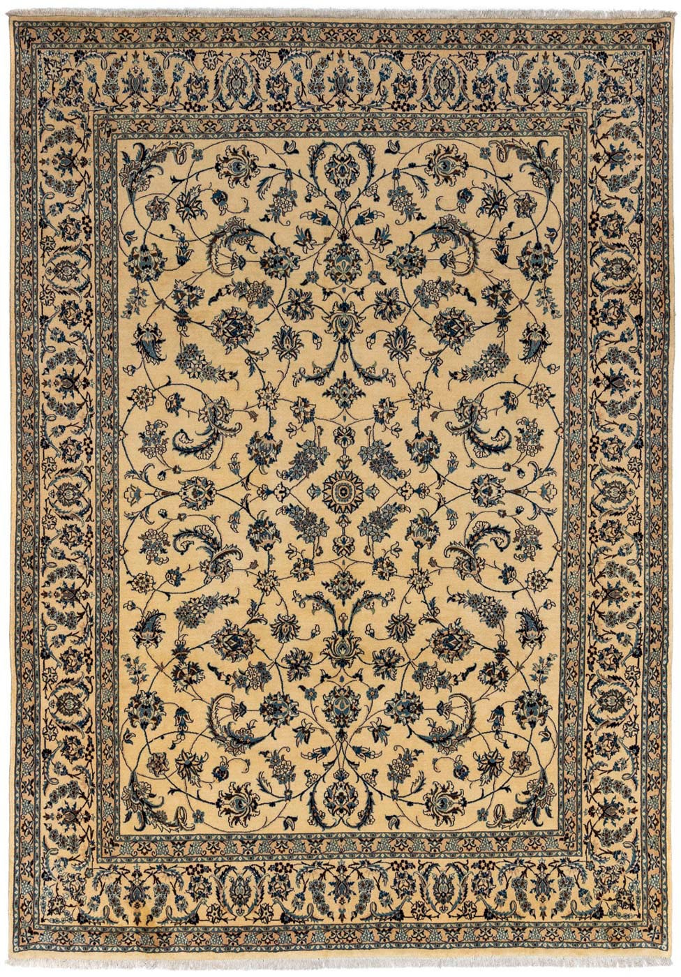 morgenland Wollteppich »Nain 9la Blumenmuster Beige 340 x 241 cm«, rechteck günstig online kaufen