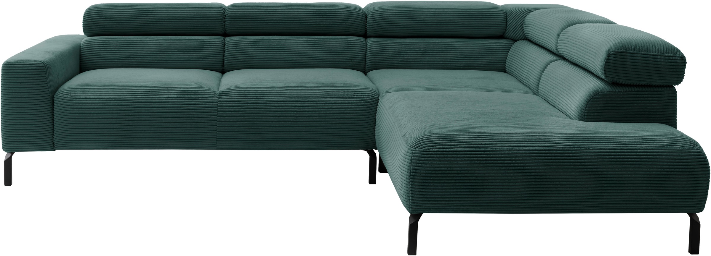 Places of Style Ecksofa »Antonelli, L-Form, inkl. Kopfteilverstellung, Brei günstig online kaufen