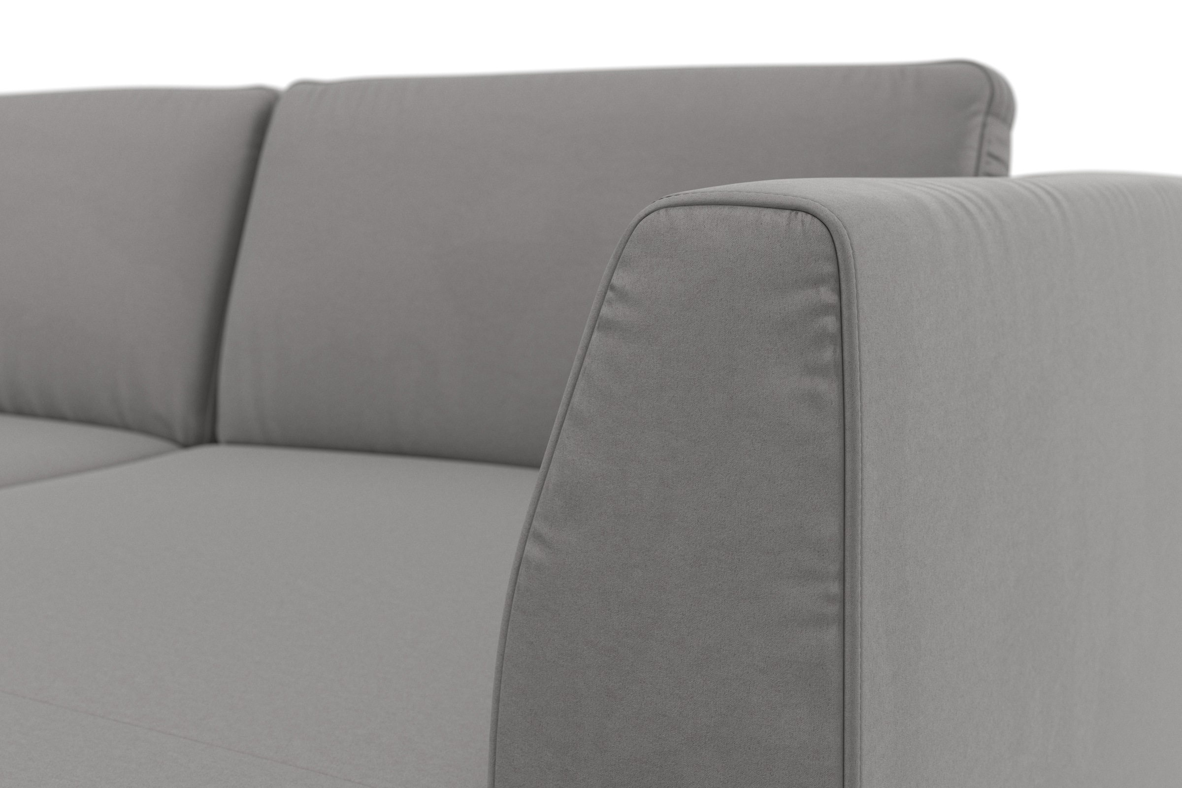 sit&more Wohnlandschaft »Olsen U-Form«, inklusive Sitztiefenverstellung, wahlweise mit Bettfunktion, 15cm hoch