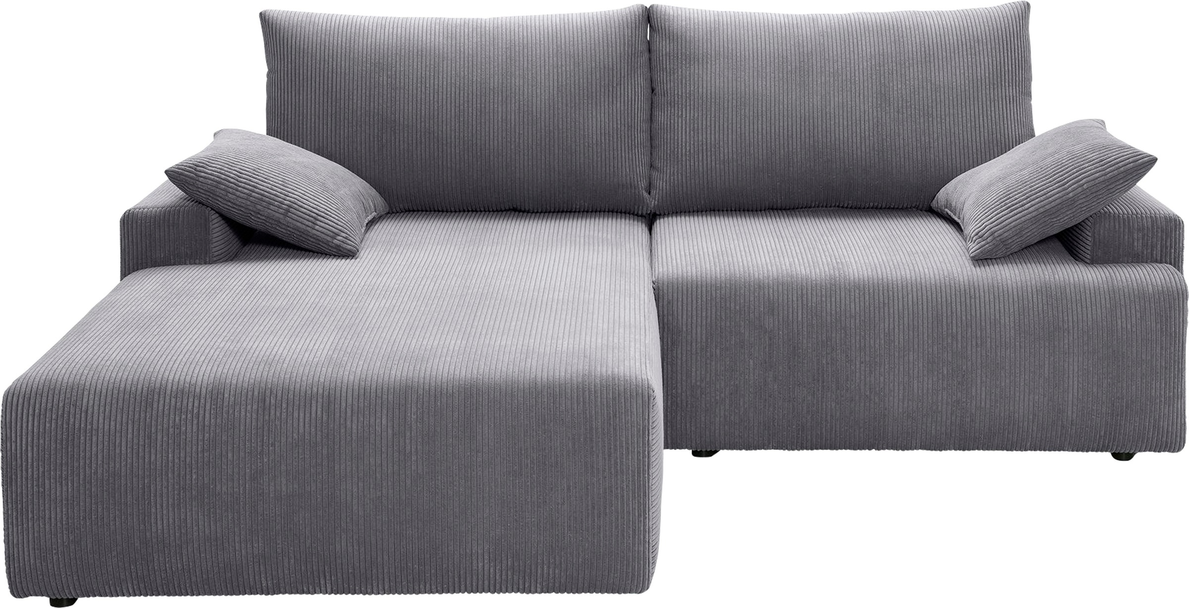 exxpo - sofa fashion Ecksofa »Orinoko, aktuelles Design und hoher Sitzkomfort, L-Form«, inkl. Bettfunktion und Bettkasten, schöne Farben im angesagten Cord