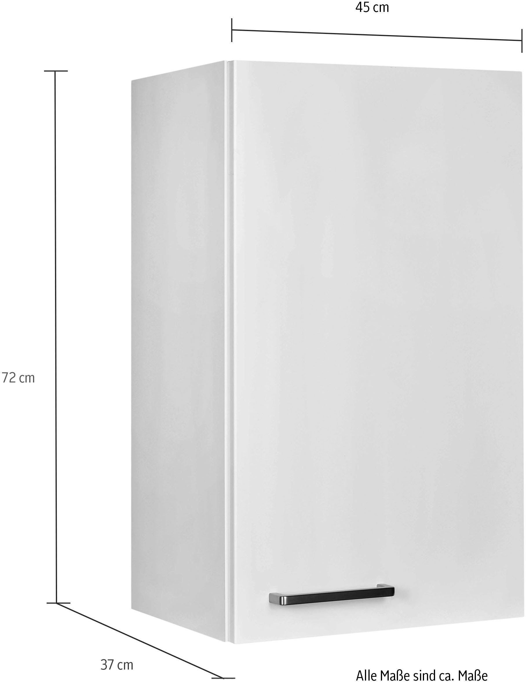 nobilia® Hängeschrank »"Touch", Ausrichtung wählbar, vormontiert,«, in drei Breiten: 30, 45 und 60 cm, mit Soft-Close-Funktion