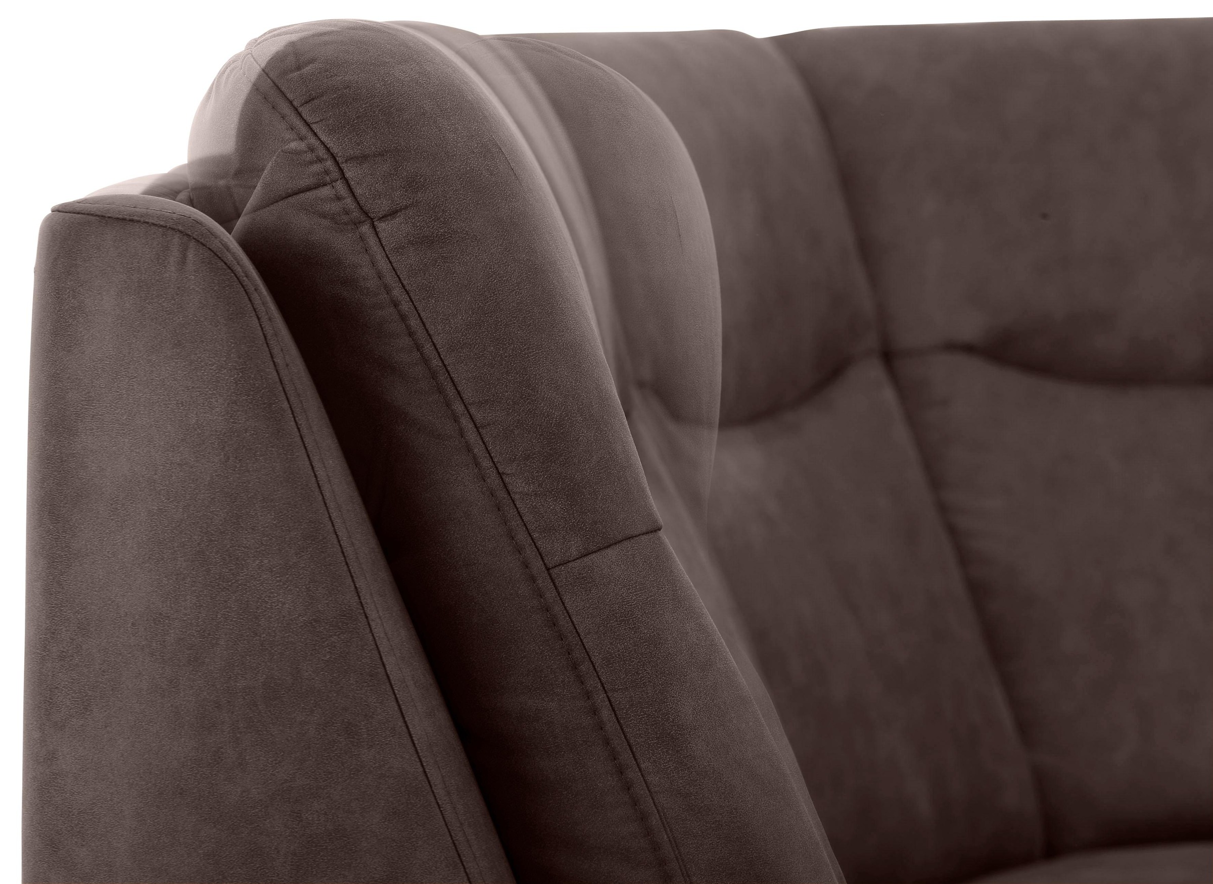 Home affaire Ecksofa »Boccaccio L-Form«, mit Federkern, incl. Kopfteilverstellung, wahlweise Bettfunktion