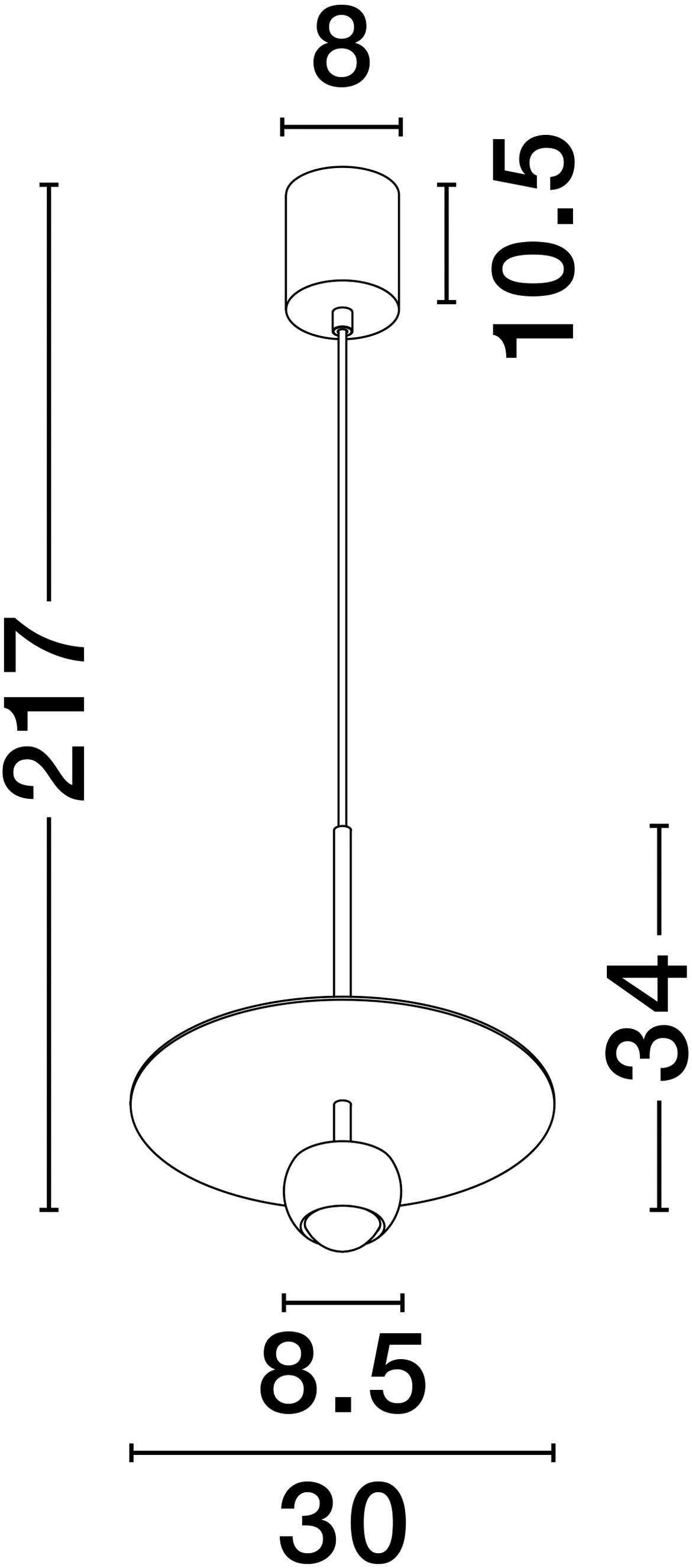 Nova Luce Pendelleuchte »EDEM«, 1 flammig