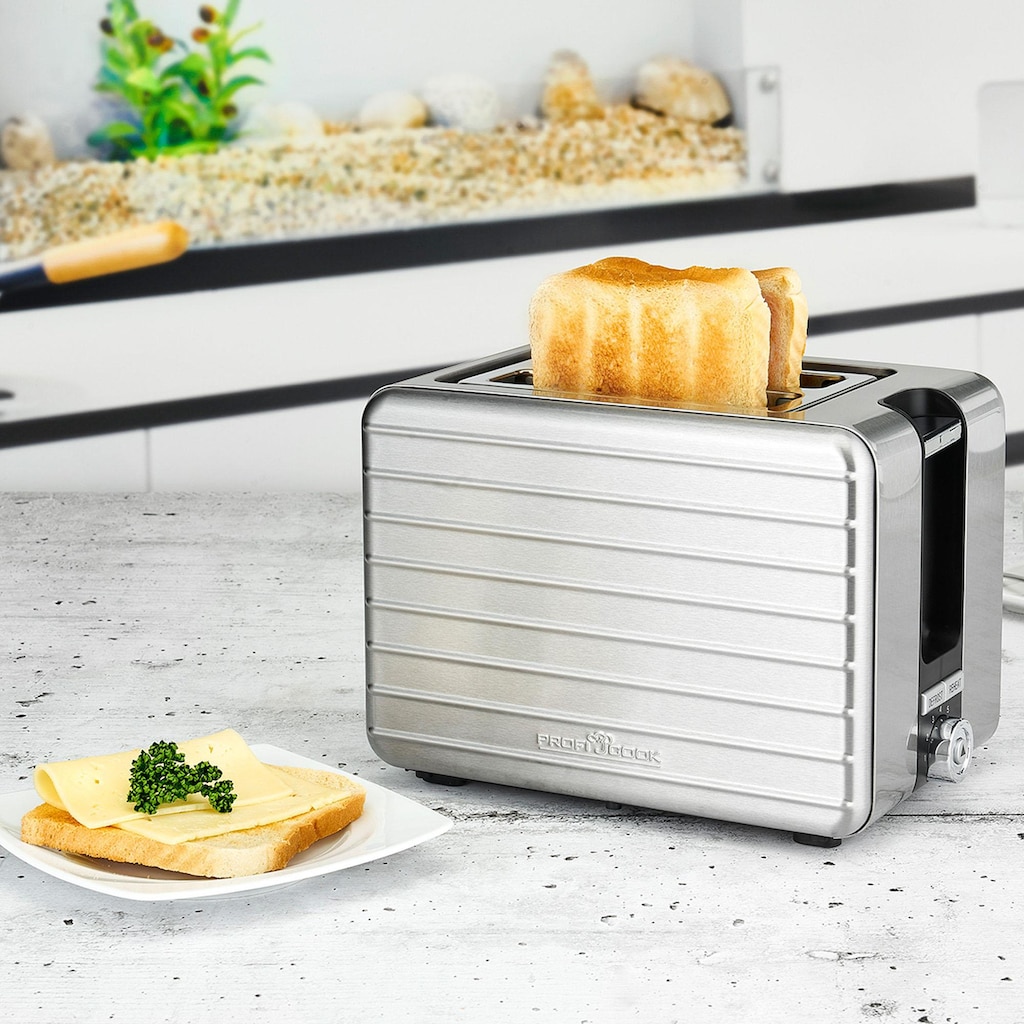 ProfiCook Toaster »PC-TAZ 1110«, 2 kurze Schlitze, für 2 Scheiben, 1050 W
