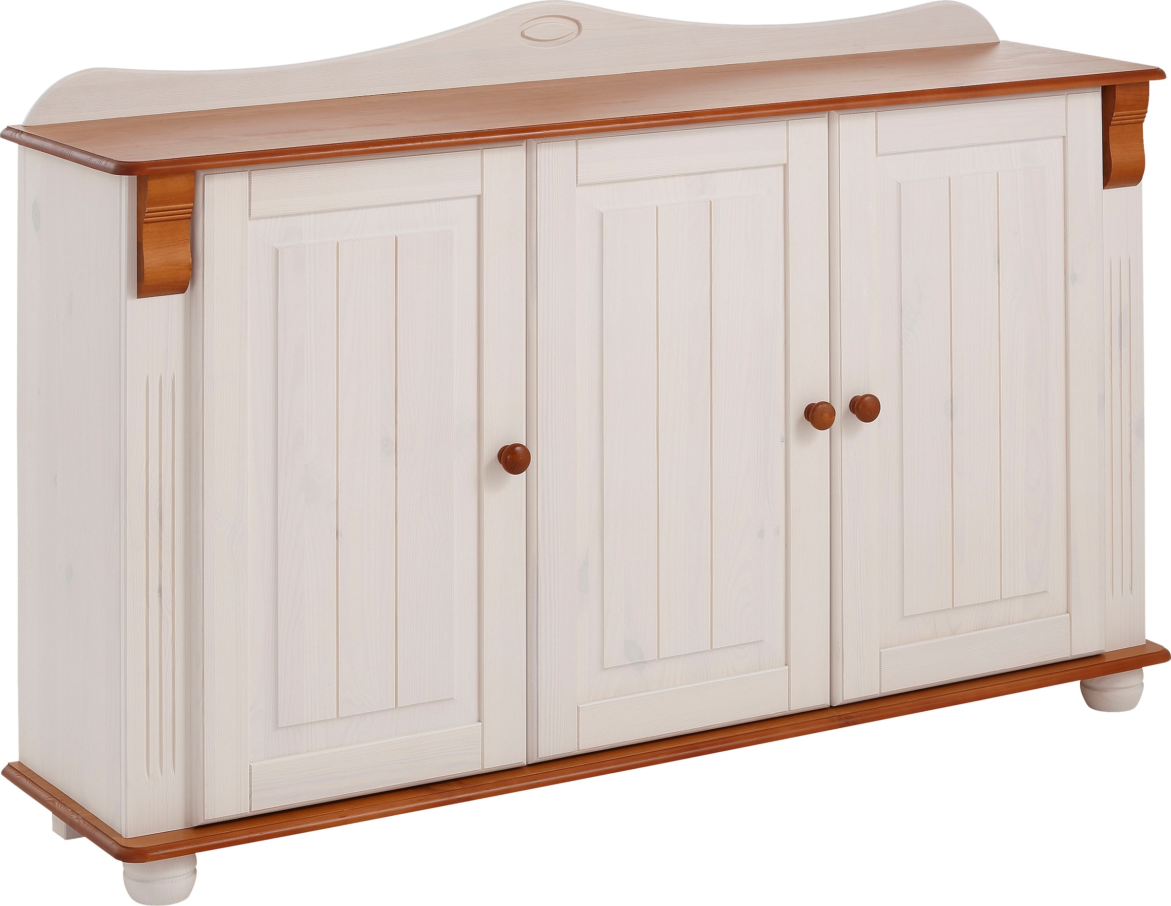 Home affaire Sideboard »Adele«, Kommode, 3-türig, Breite 130 cm, aus massiver Kiefer, FSC®