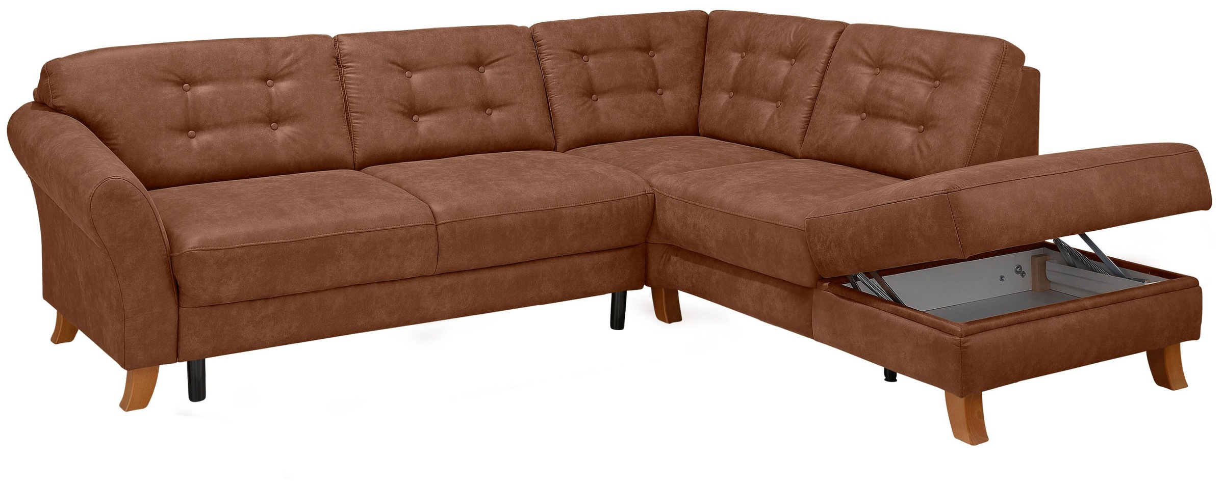 Home affaire Ecksofa »Trondheim L-Form«, mit Federkern