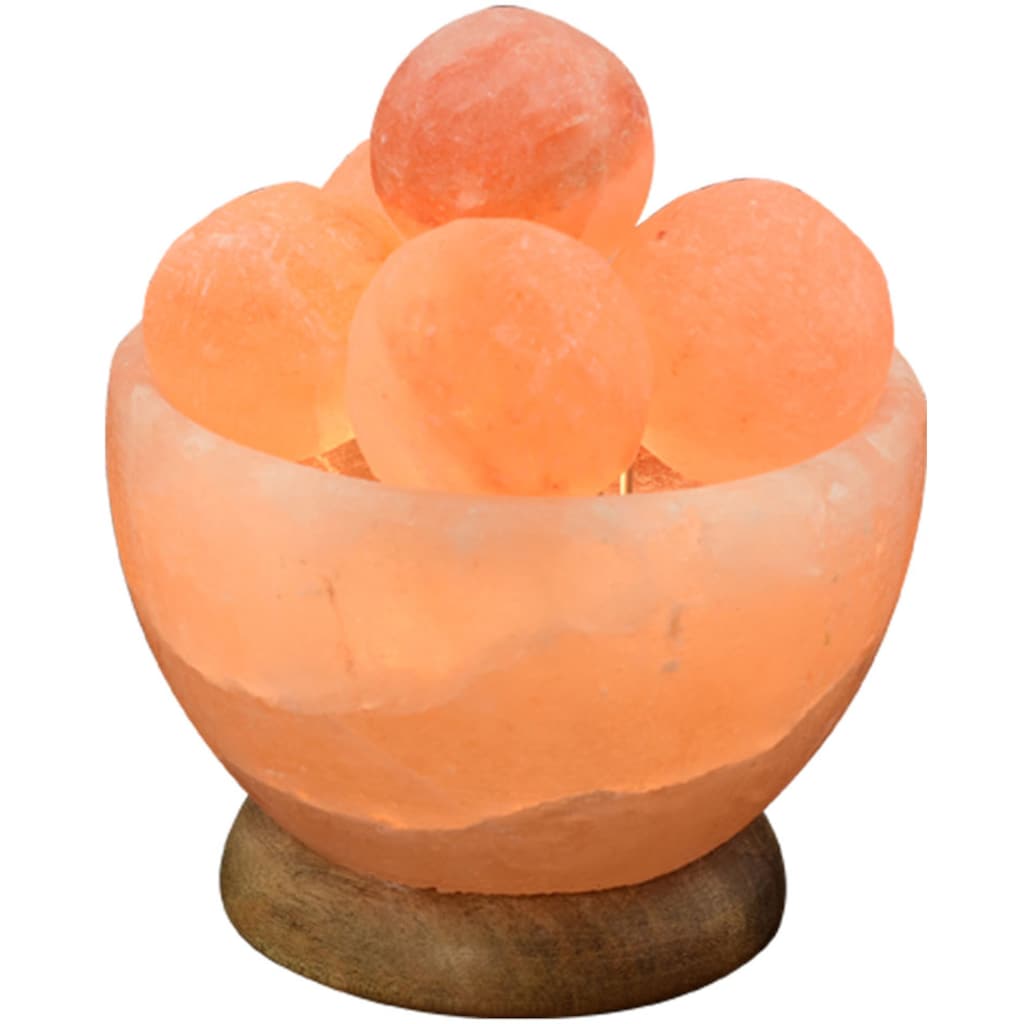 HIMALAYA SALT DREAMS Salzkristall-Tischlampe »Salzkristallschale«