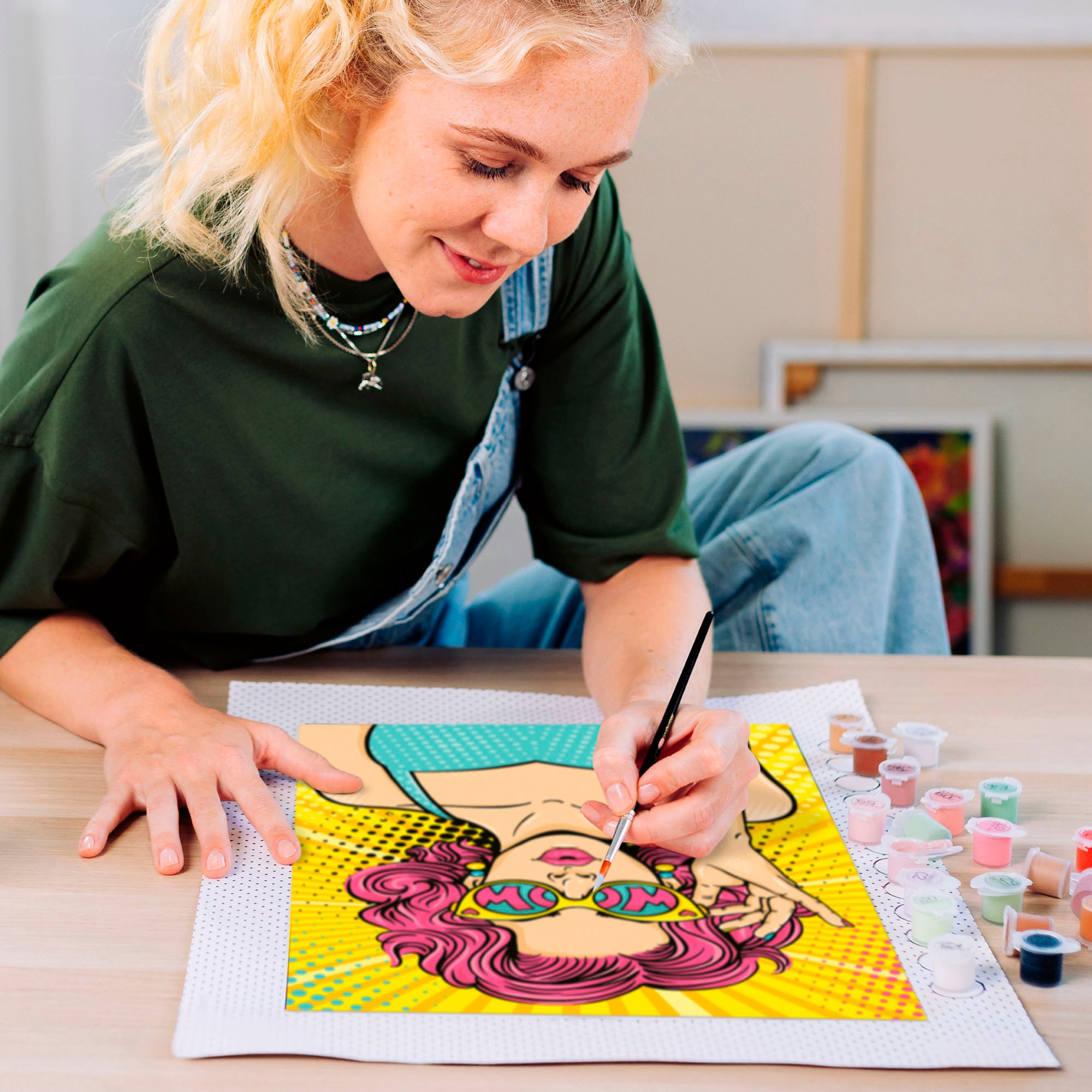 Ravensburger Malen nach Zahlen »CreArt, ART Collection, Leinwand Lady in Pink« für Erwachsene; Made in Europe