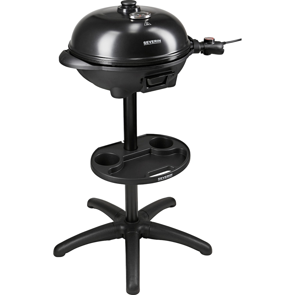 Severin Elektro-Standgrill »PG 8541«, 2000 W, hohe Kapazität durch große Grillfläche Ø 41cm, XXL-Anschlusskabel 2,8m