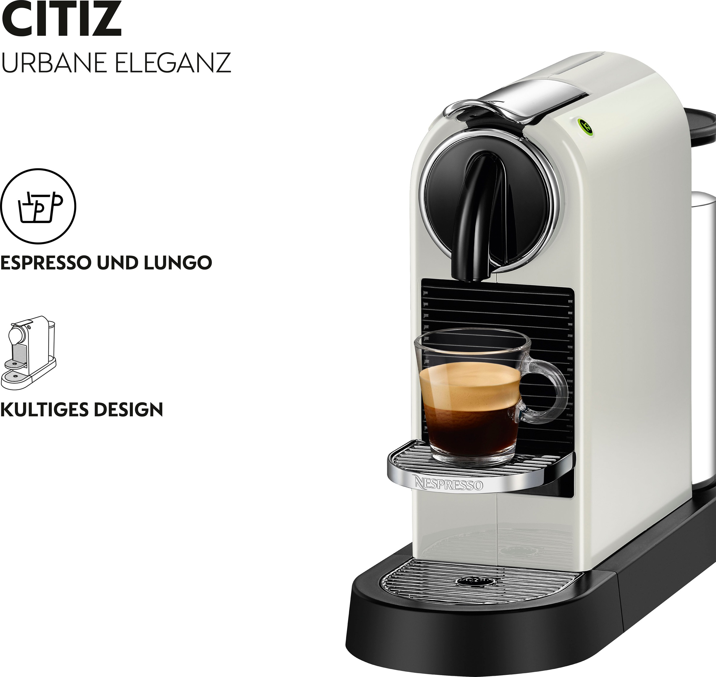 Nespresso Kapselmaschine »CITIZ EN 167.B von DeLonghi, Black«, inkl. Willko günstig online kaufen