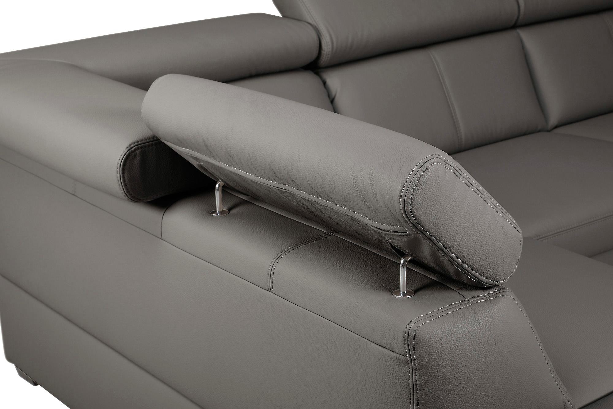 exxpo - sofa fashion Ecksofa »Salerno, klassisch modernes Funktionssofa, hoher Sitzkomfort, L-Form«, inkl. Kopf- und Armteilverstellung, wahlweise mit Bettfunktion