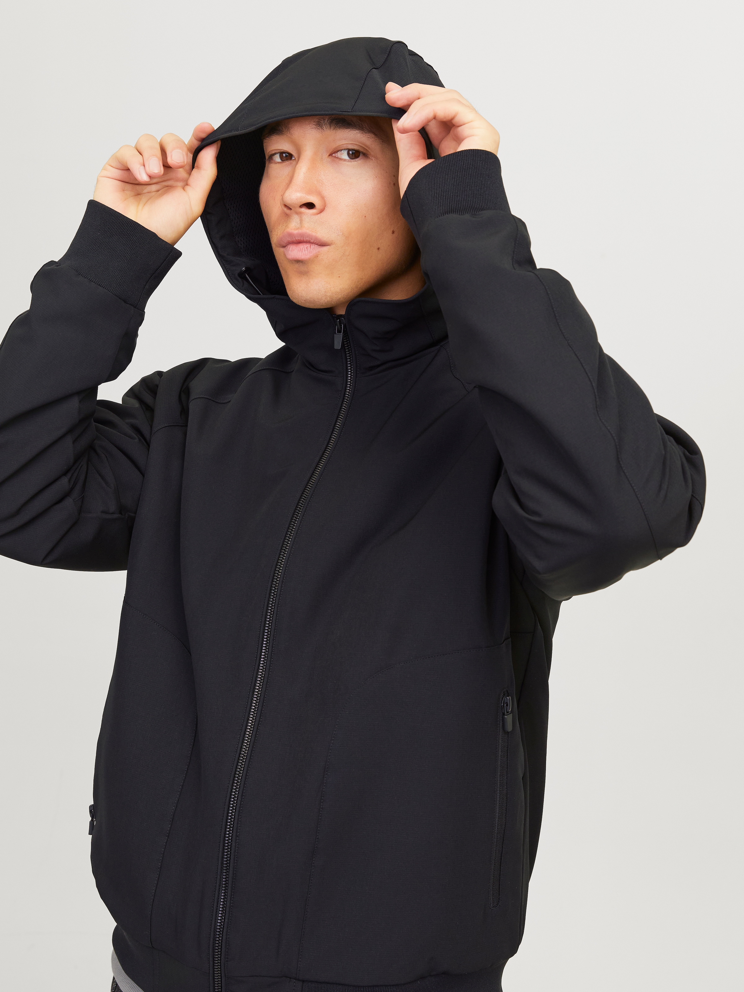 Jack & Jones Bomberjacke »JJEPERFECT BOMBER NOOS«, mit Kapuze, mit Kapuze