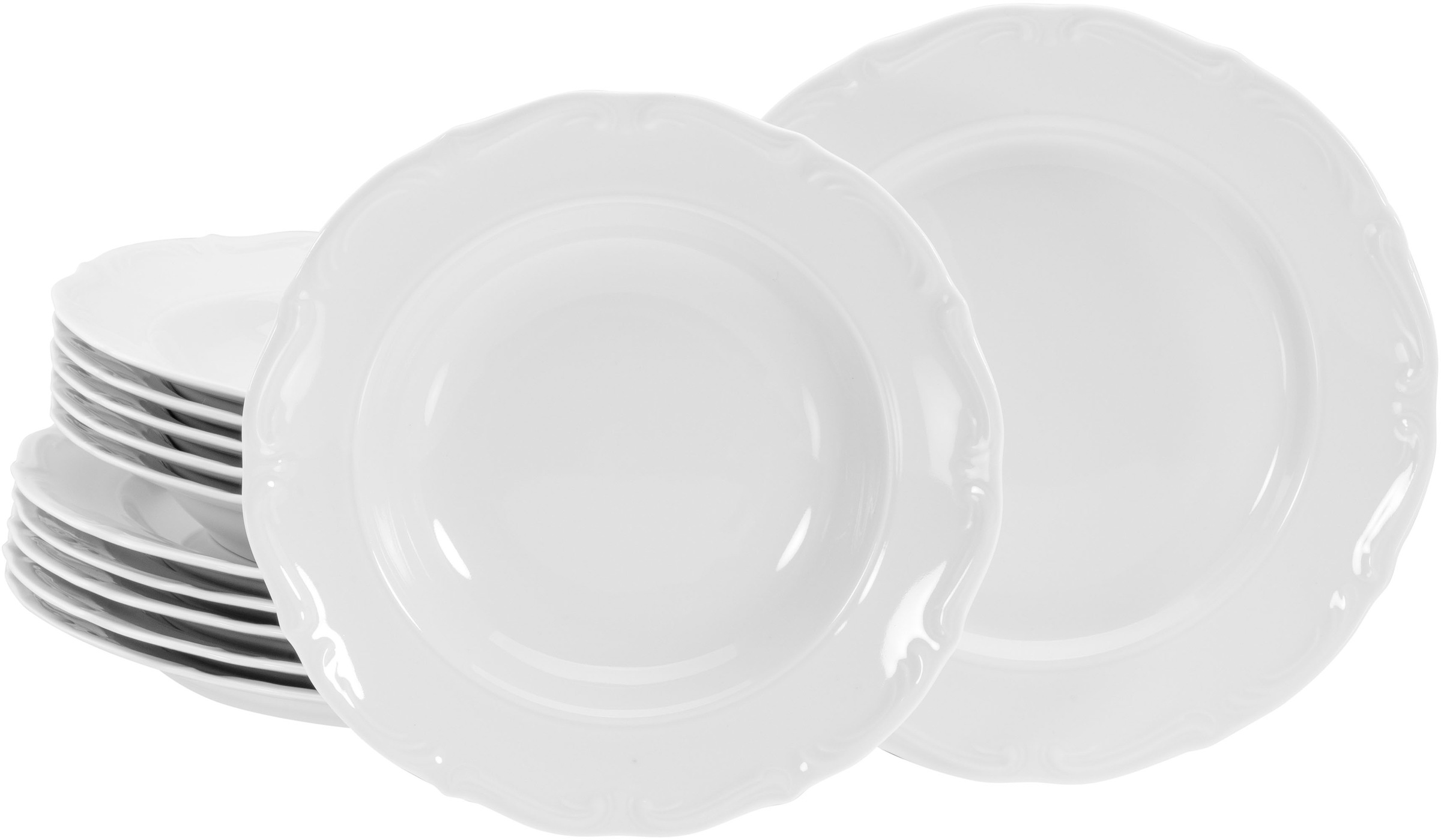 CreaTable Tafelservice »Geschirr-Set Maria Theresia«, (Set, 12 tlg., Teller günstig online kaufen