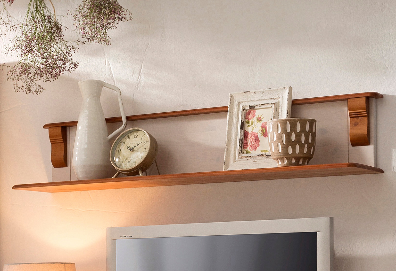 Home affaire Wandregal »Adele«, Breite 120 cm, aus massiver Kiefer, FSC®