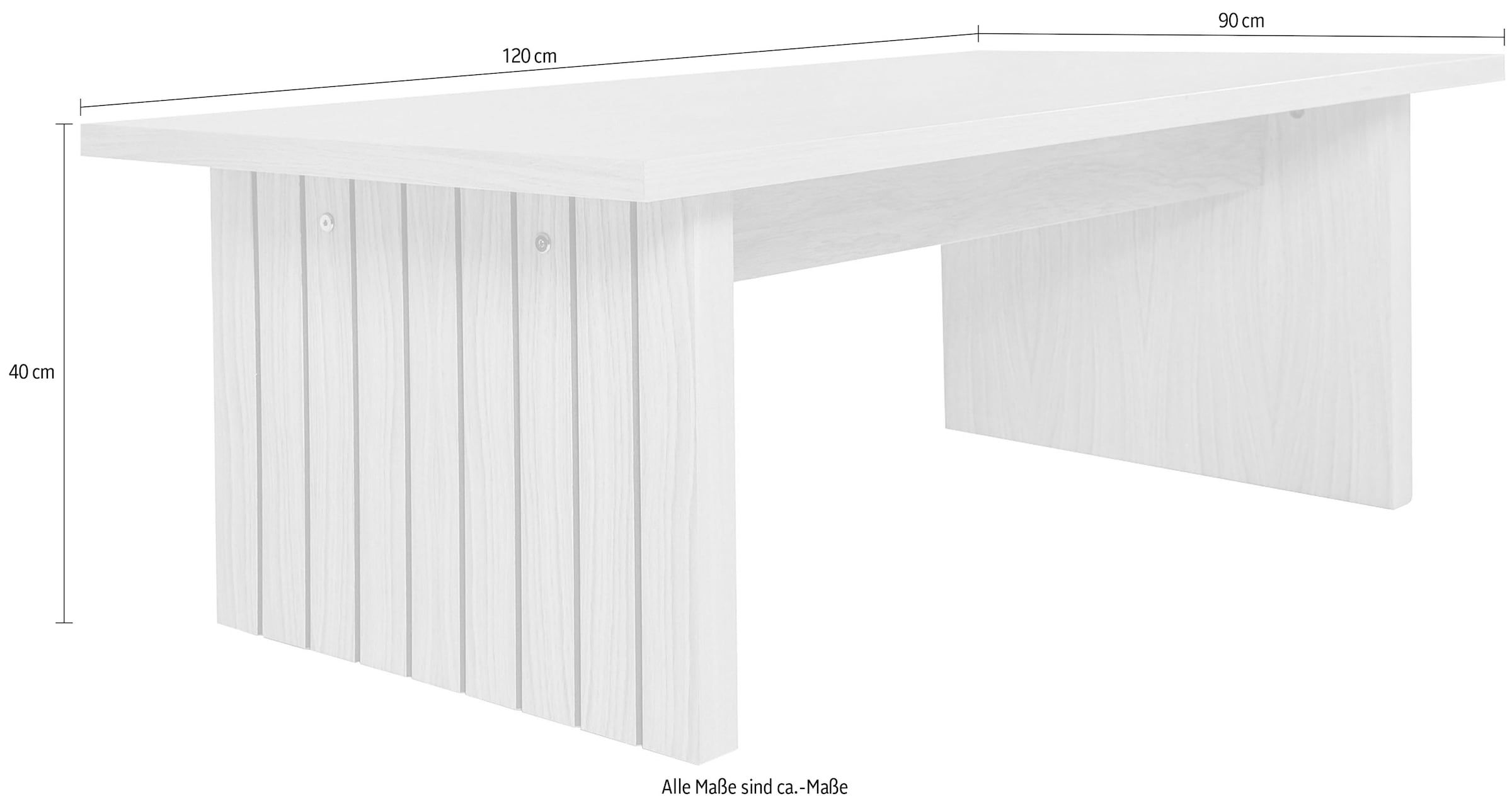 Woodman Couchtisch »Stripe«, Holzfurnier aus Eiche