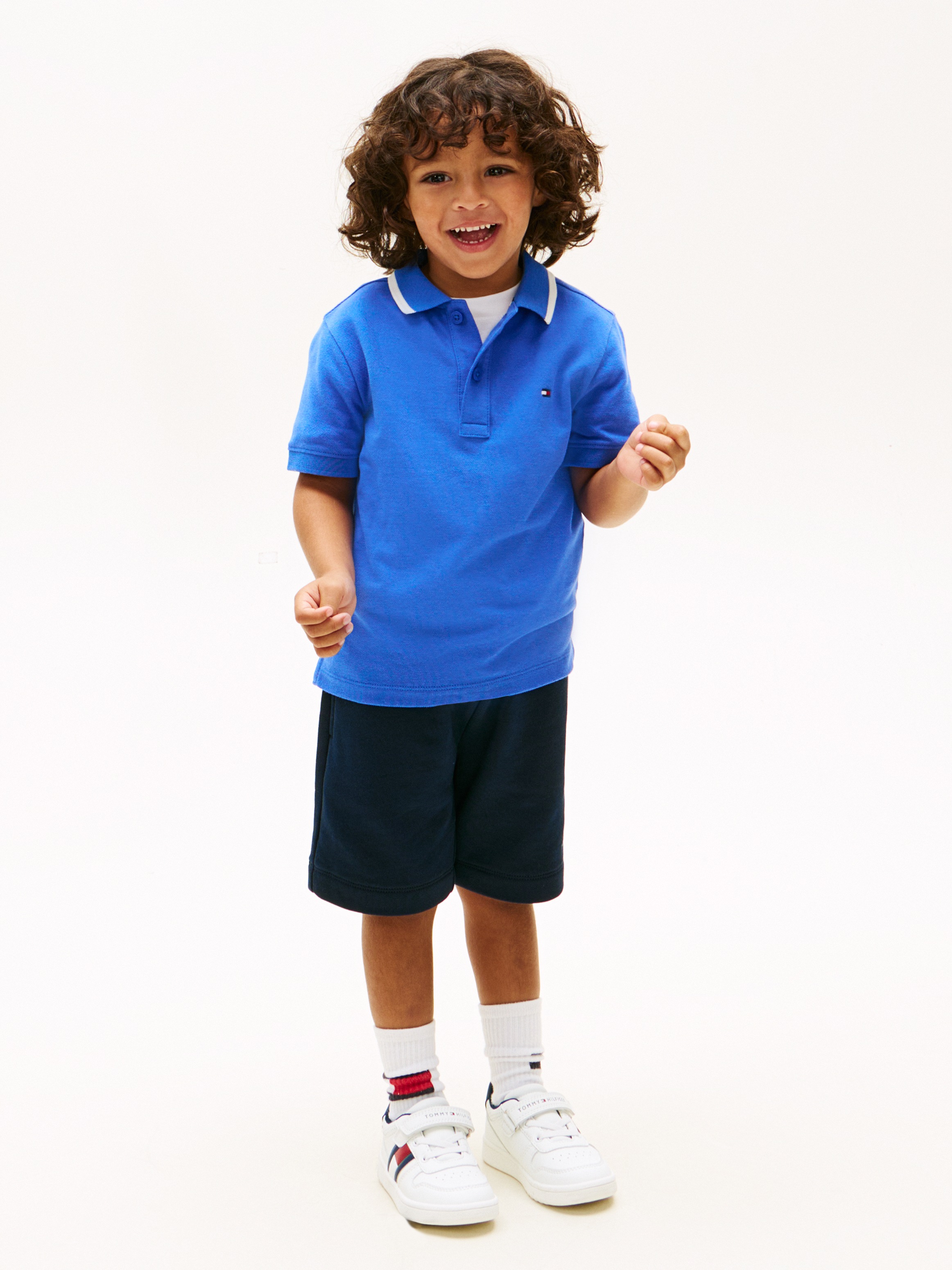 Tommy Hilfiger Poloshirt »LB TAKE IT EASY GRAPHIC POLO SHORT SLEEVE« Kinder bis 16 Jahre, Backprint, regular fit