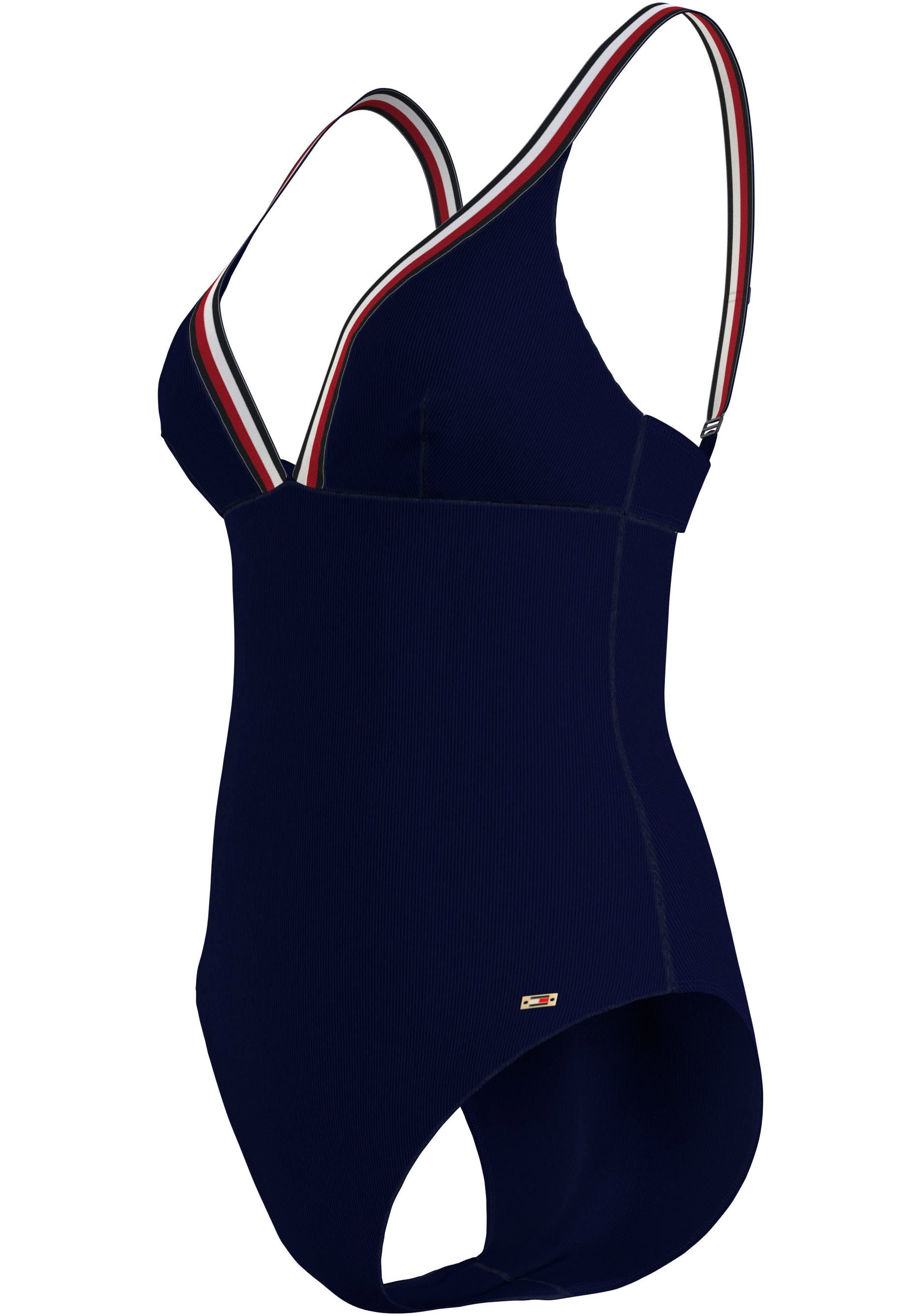 Tommy Hilfiger Swimwear Badeanzug »TRIANGLE ONE PIECE RP«, mit kontrastfarbenen Kanten