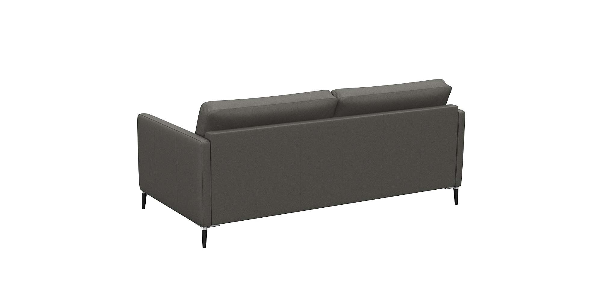 FLEXLUX 2,5-Sitzer »Fiore, super bequem durch hochwertigen Sitzaufbau mit Kaltschaum«, schmale Armlehnen, Füße Alu+schwarz