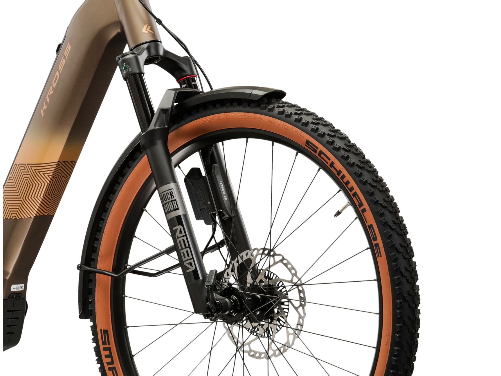 Kross »Influx Hybrid 6.0 21,3Ah / 800 Wh 29 Zoll braun 12 Gänge 2026« 12 Gang SRAM S1000 EAGLE AXS Schaltwerk Kettenschaltung Mittelmotor 250 W