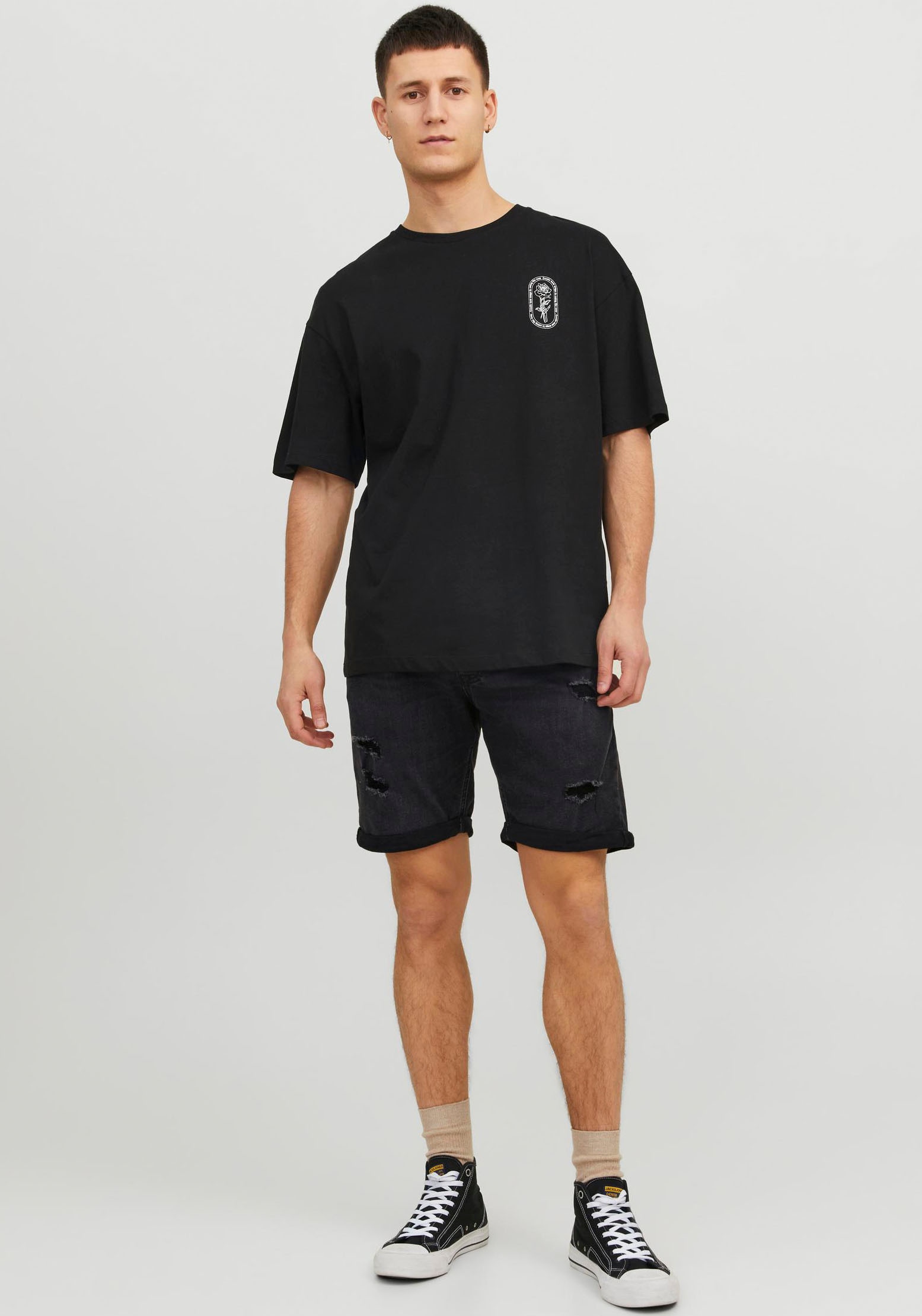 4. Bild von Jack & Jones Jeansshorts »JJIRICK JJORIGINAL SHORTS«