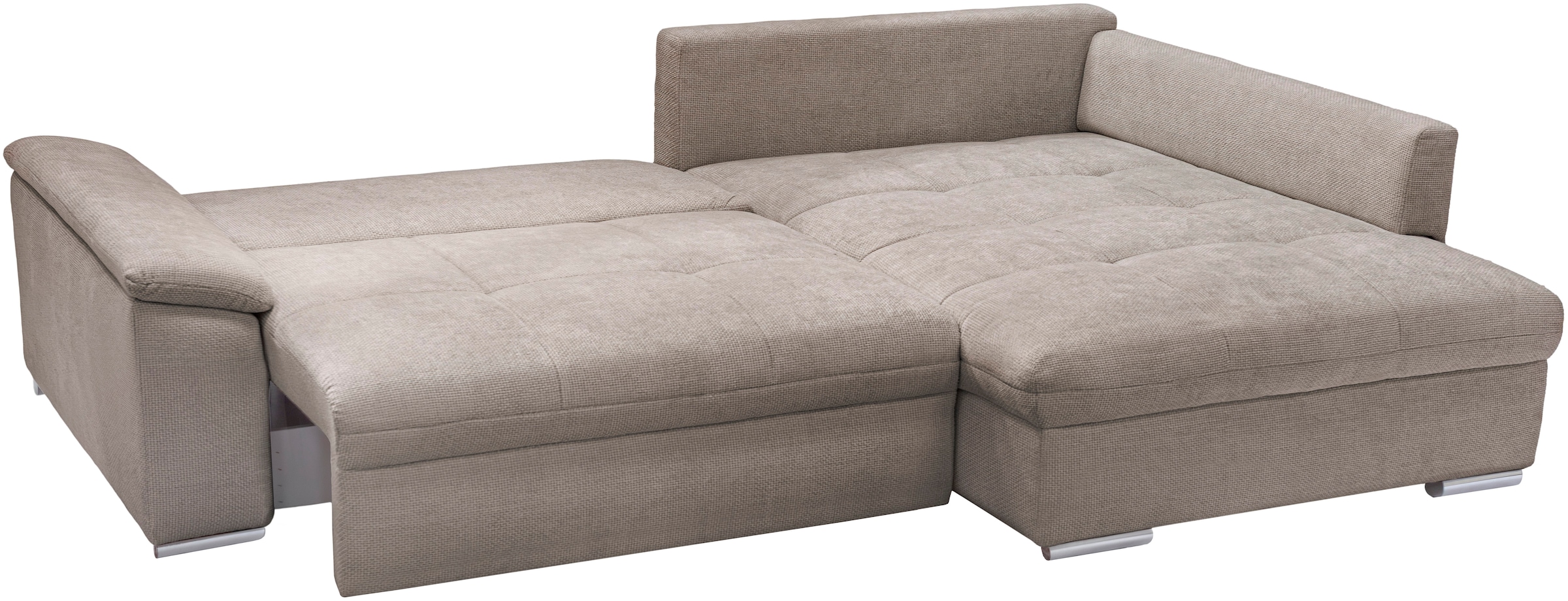 exxpo - sofa fashion Ecksofa »Casa Grande inkl. Bettfunktion & Bettkasten, OTTOs Choice, bequem« Breite 268cm, L-Form, guter Sitzkomfort, große Liegefläche