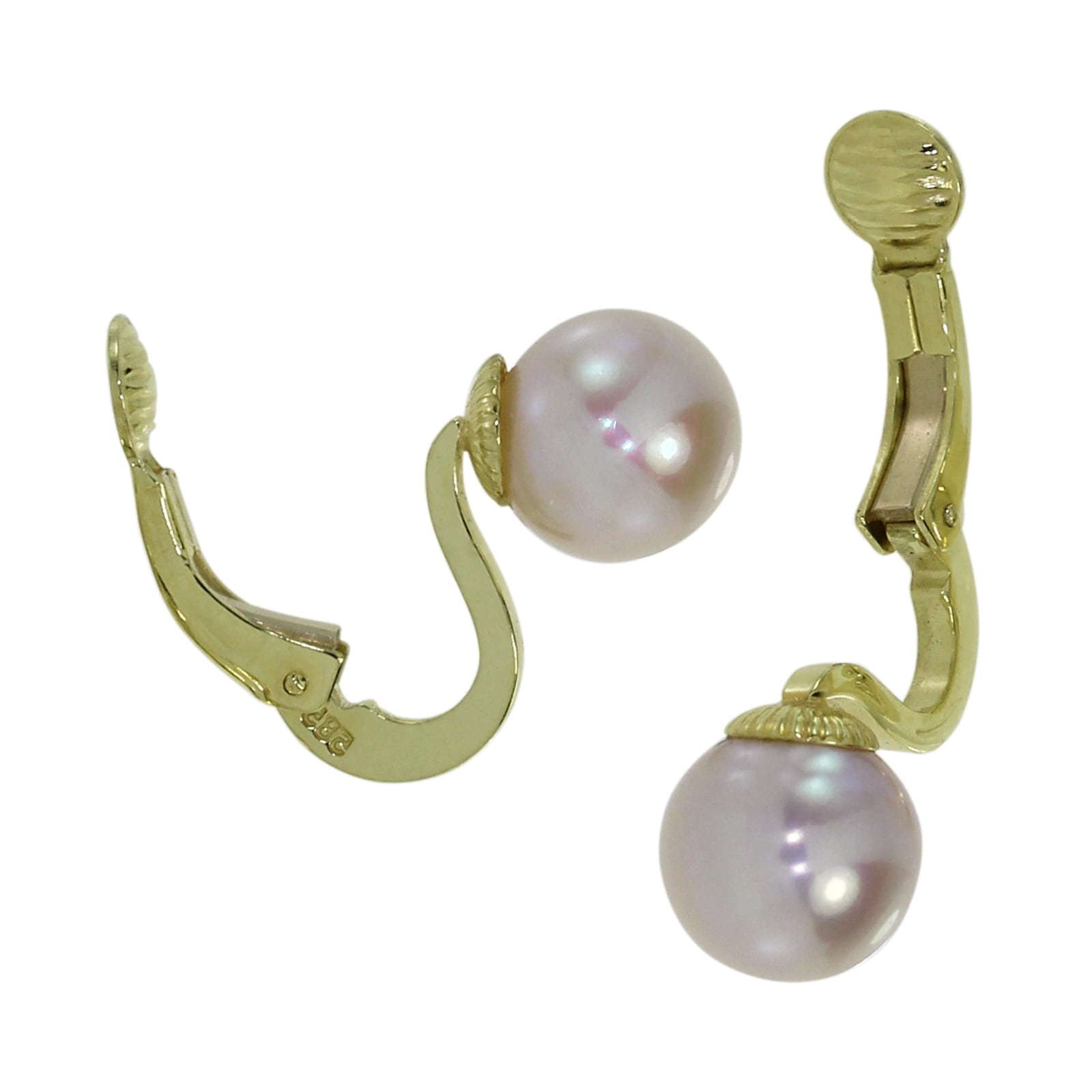 OSTSEE-SCHMUCK Paar Ohrclips »Ostsee-Schmuck Ohrclip Perle 8,5-9 mm Ohrclip Perle 8,5-9 mm«, (2 tlg.)