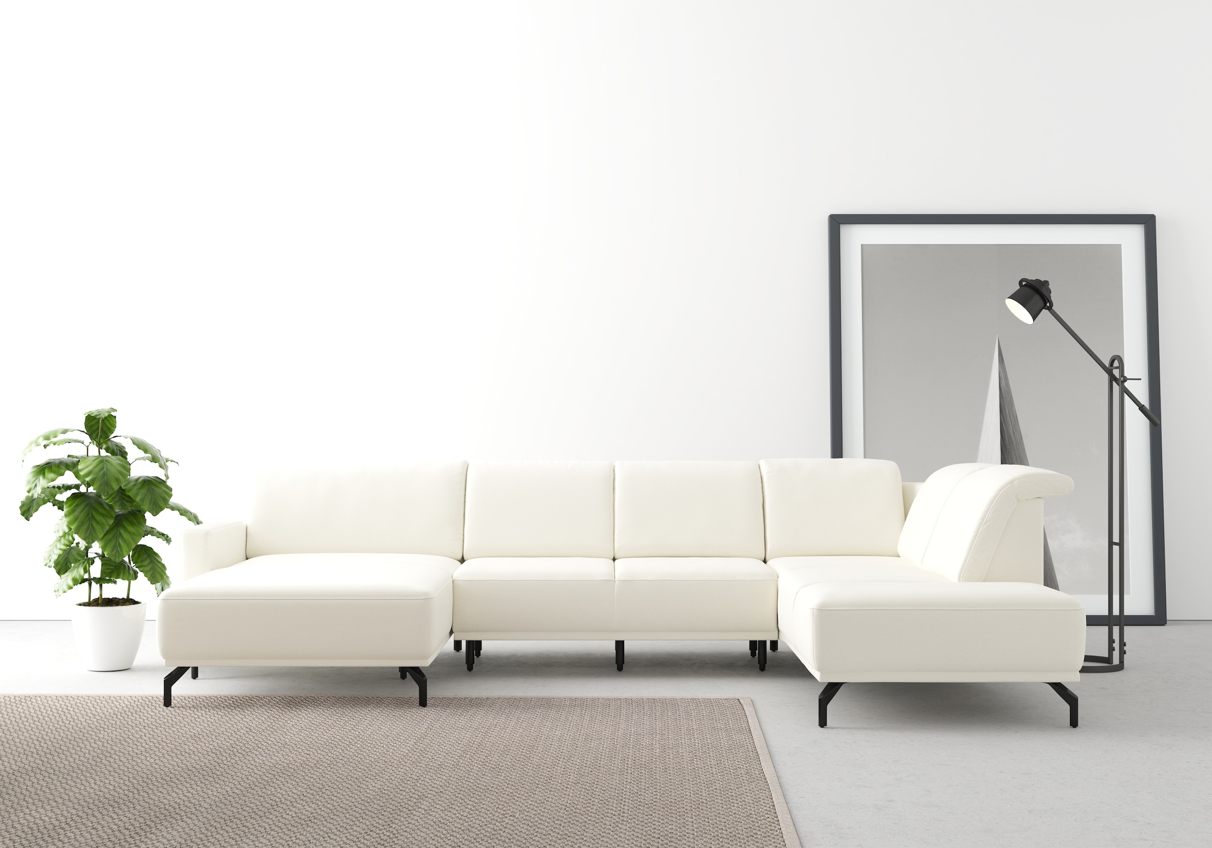 sit&more Wohnlandschaft »Bailando U-Form« wahlweise mit Kopfteilverstellung günstig online kaufen