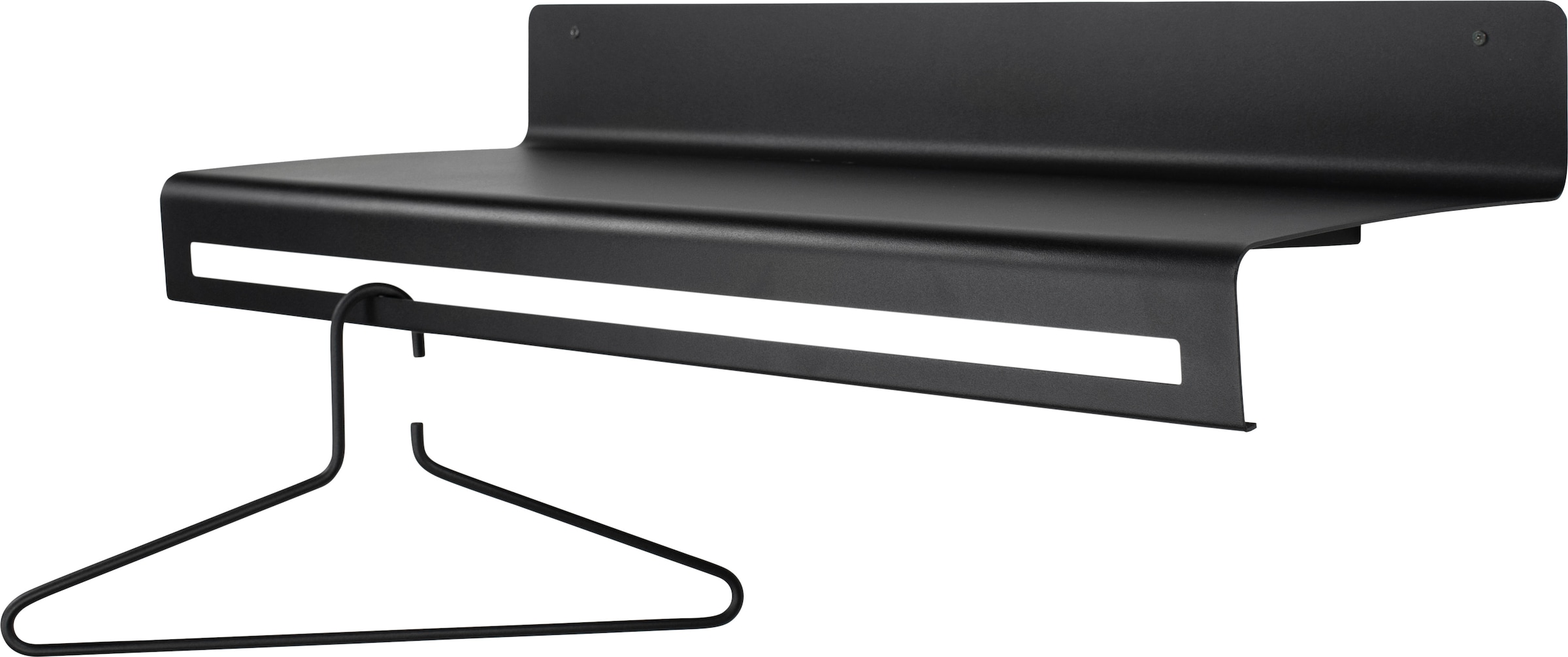 Spinder Design Garderobenleiste »SWAY 80«, (1 St.), 2-in-1 Wandregal + Garderobe