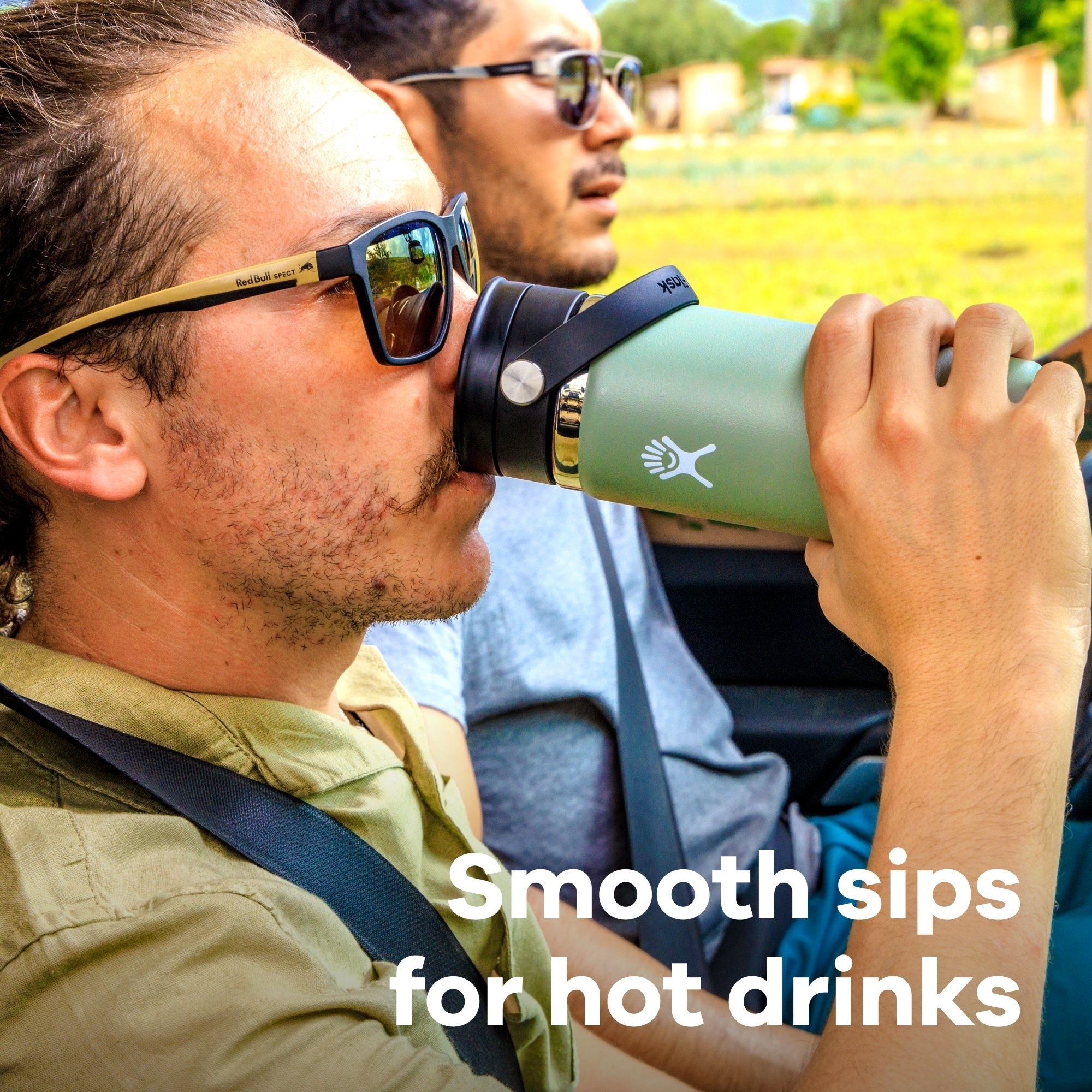 Hydro Flask Thermobecher »12 Oz Wide Flex SIP Lid«, (1 tlg.), Hochwertiger 18/8 Edelstahl