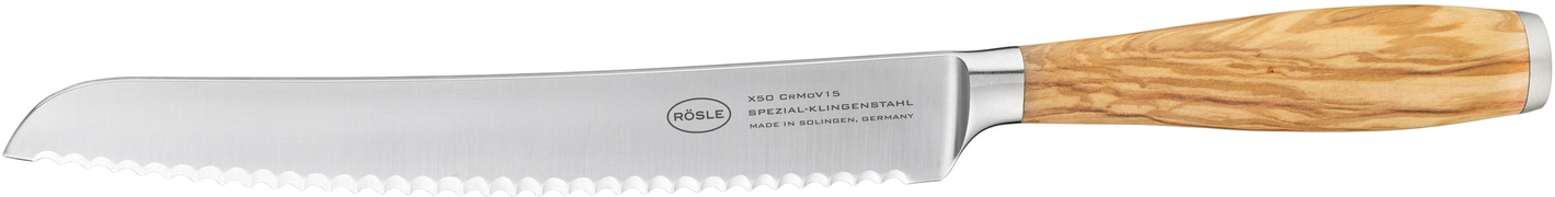 RÖSLE Brotmesser »Artesano« mit Wellenschliff, Made in Solingen, Klingenspe günstig online kaufen