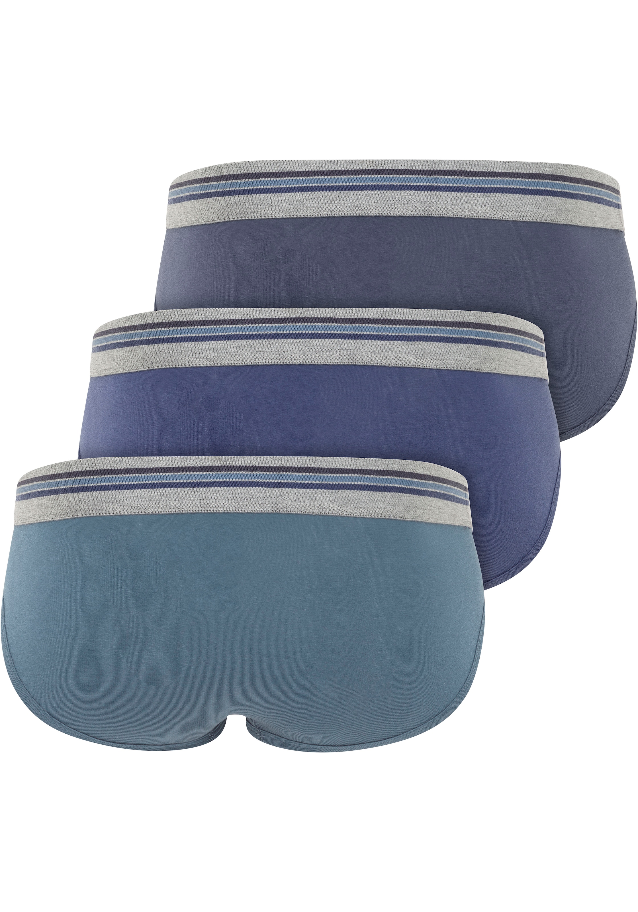 Jockey Slip »Cotton Stretch Brief«, (3er Pack), Mittlere Bundhöhe