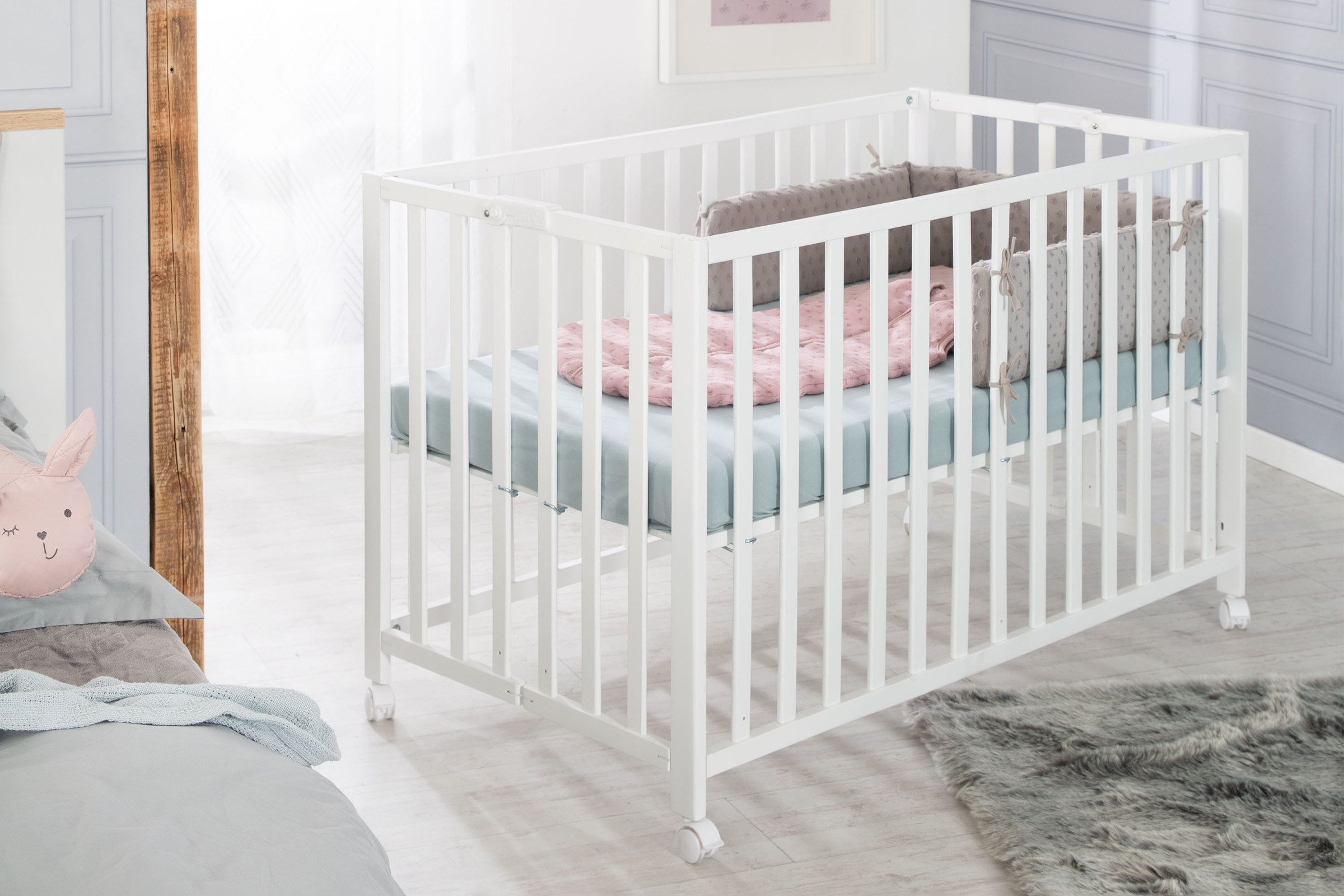 roba® Babybett »Fold Up, weiß«, klappbar günstig online kaufen