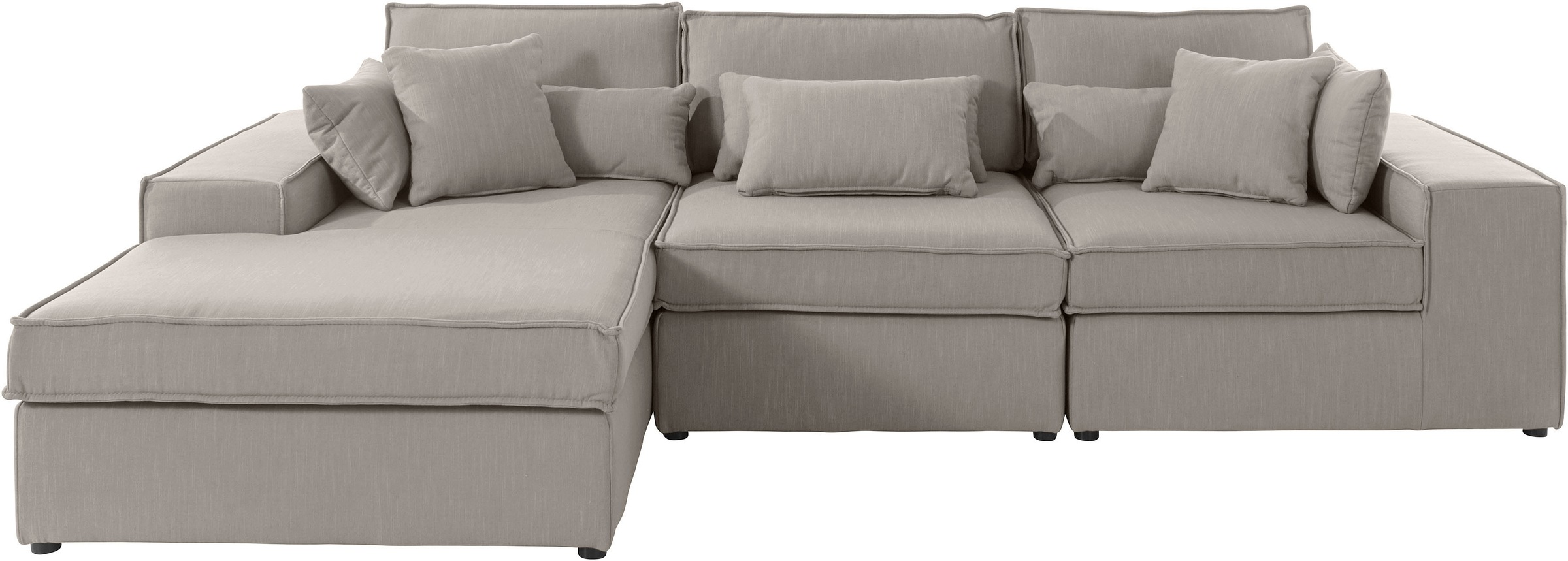 RAUM.ID Ecksofa »Florid L-Form«, 3 Teile, bestehend aus Modulen, viele Bezu günstig online kaufen