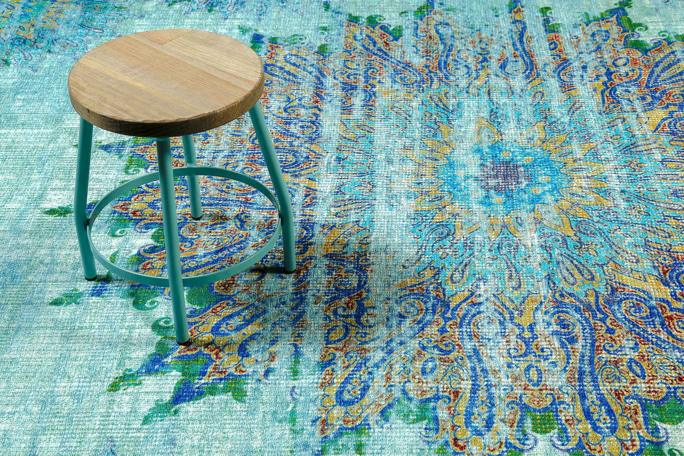 Wecon home Teppich »Rooftop« rechteckig 6 mm Höhe Vintage, Baumwolle, Kurzflor, Wohnzimmer, Schlafzimmer, Orient