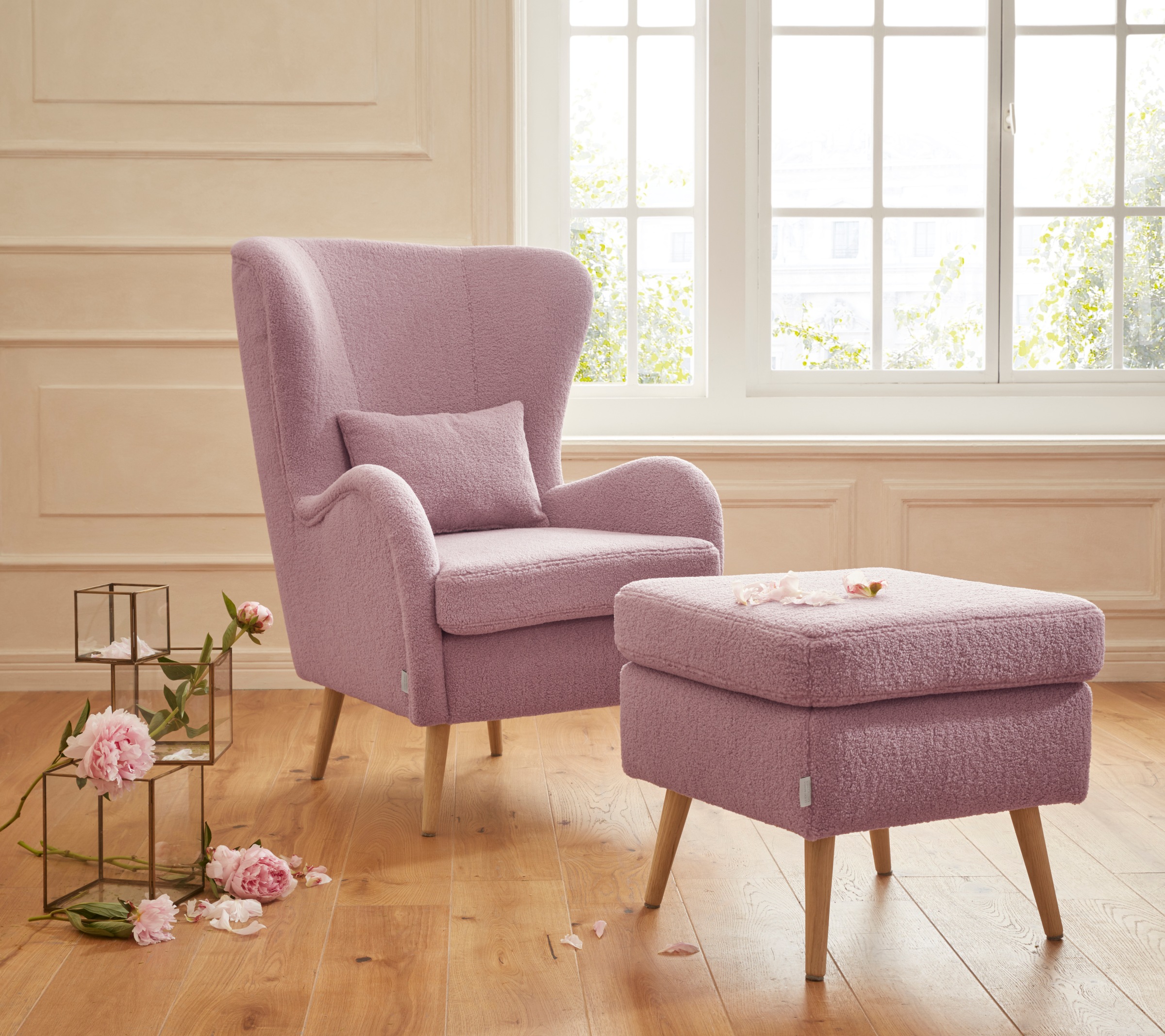 Guido Maria Kretschmer Home&Living Sessel »Salla auch in Fellimitat und Fei günstig online kaufen