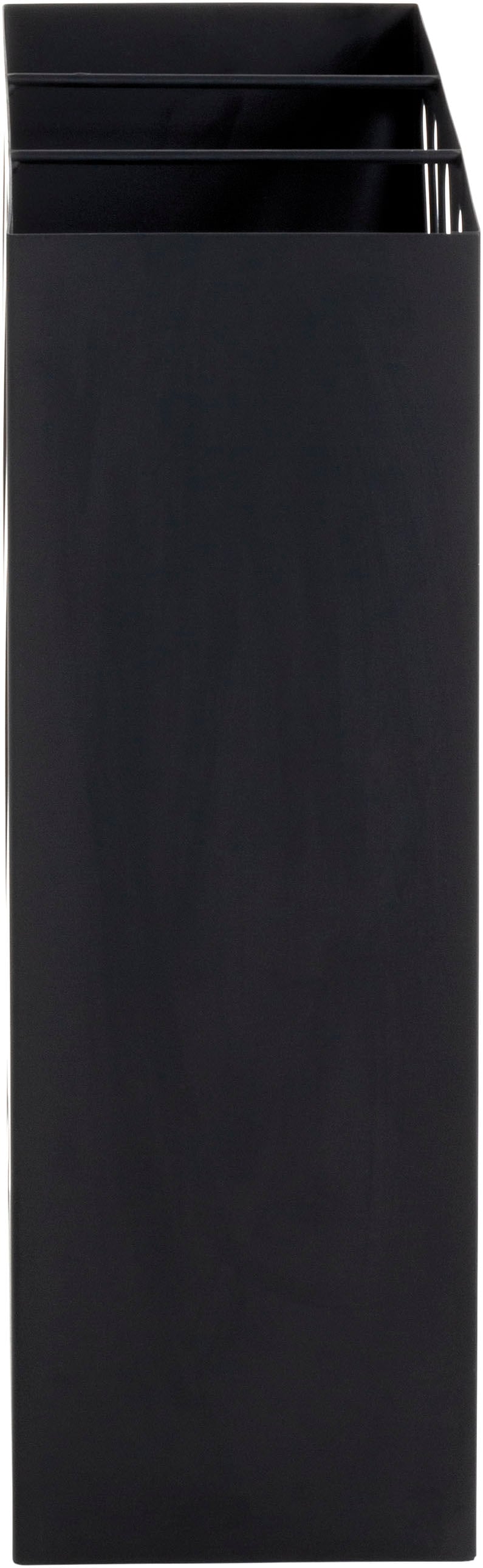 HAKU Schirmständer »Regenschirmständer, Schirmkorb« rechteckig - aus Metall Schwarz - B/T/H 30/16/48 cm
