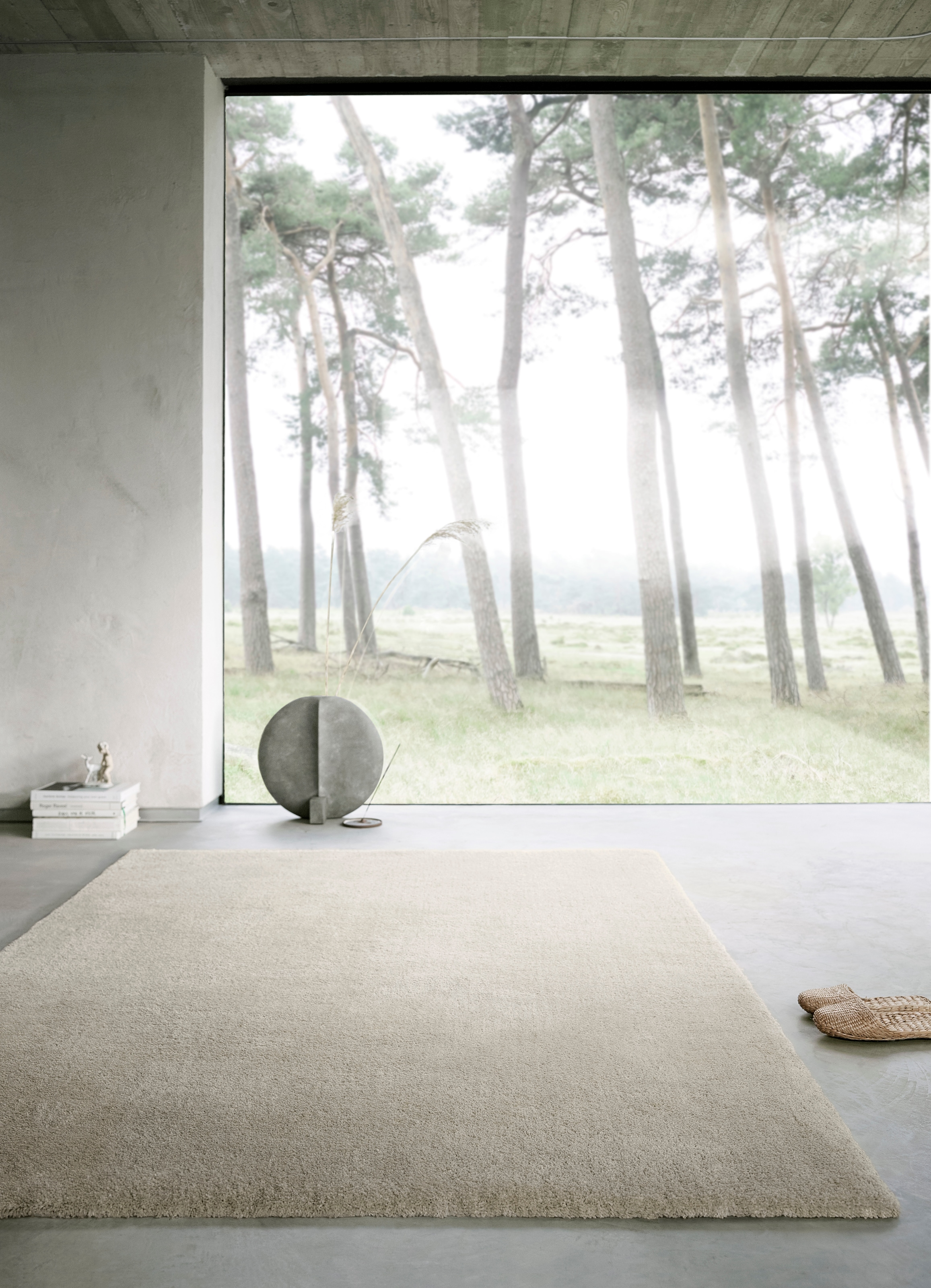 Wecon home Basics Hochflor-Teppich »Emilia« rechteckig 25 mm Höhe Wohnzimmer