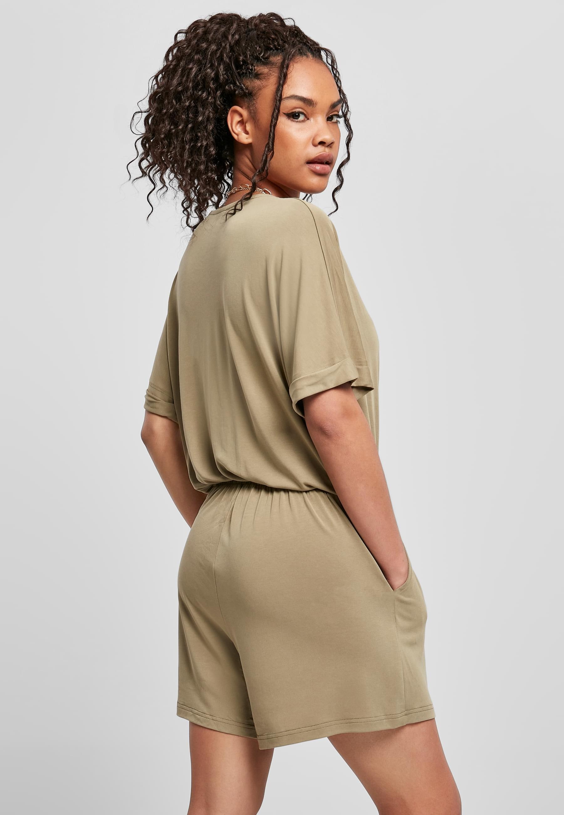 URBAN CLASSICS Jumpsuit »Urban Classics Damen Ladies Short Modal Jumpsuit« 1 Stk.