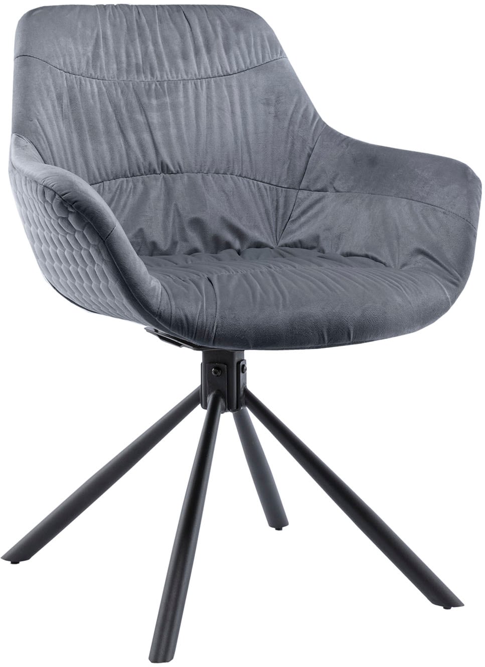 kaufen Armlehnstuhl, SalesFever online Samtoptik-Polyester, 360° Drehfunktion