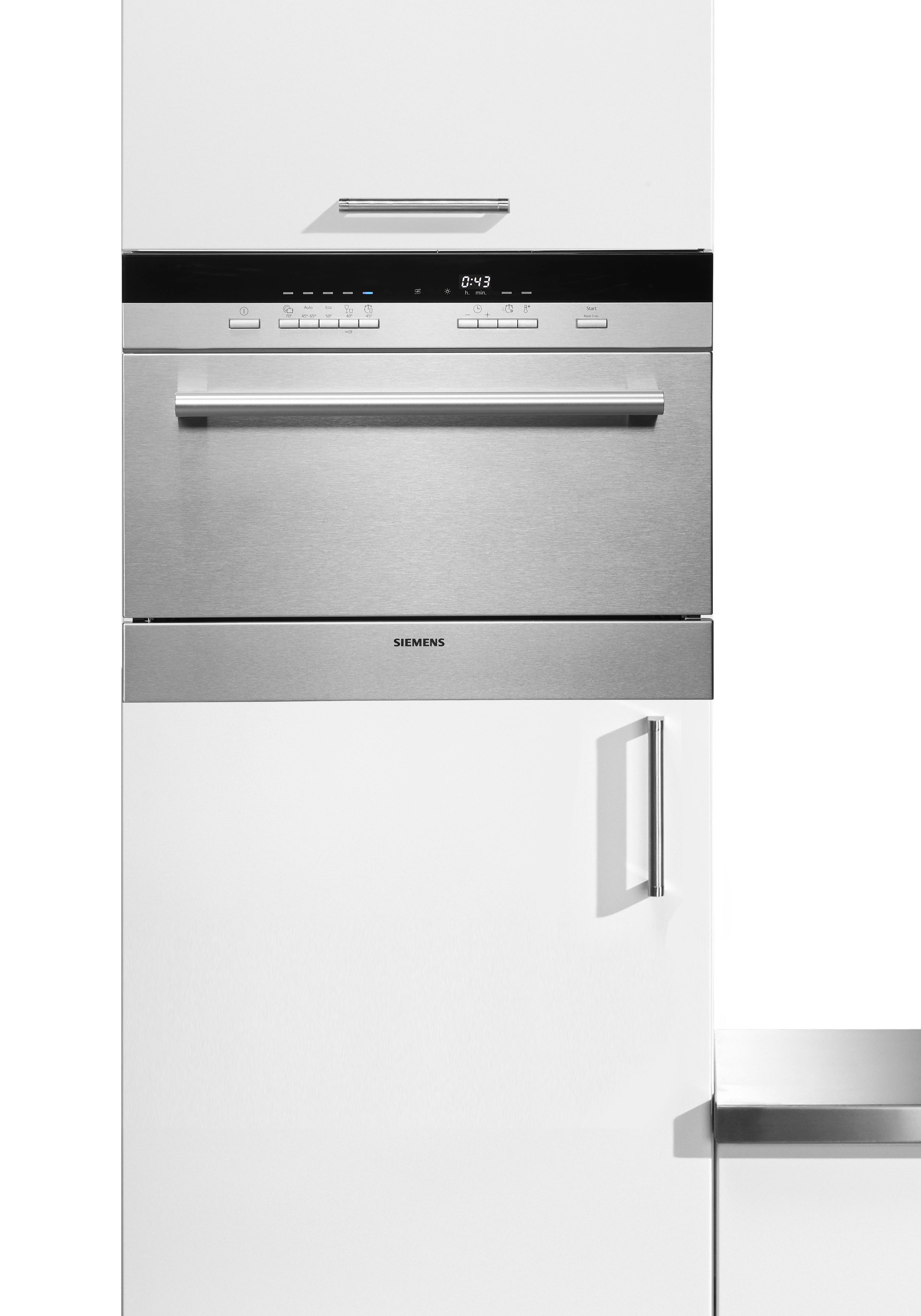 SIEMENS teilintegrierbarer Geschirrspüler iQ500 »SK75M522EU« 6 Maßgedecke silberfarben Einbau-Modular-Geschirrspüler