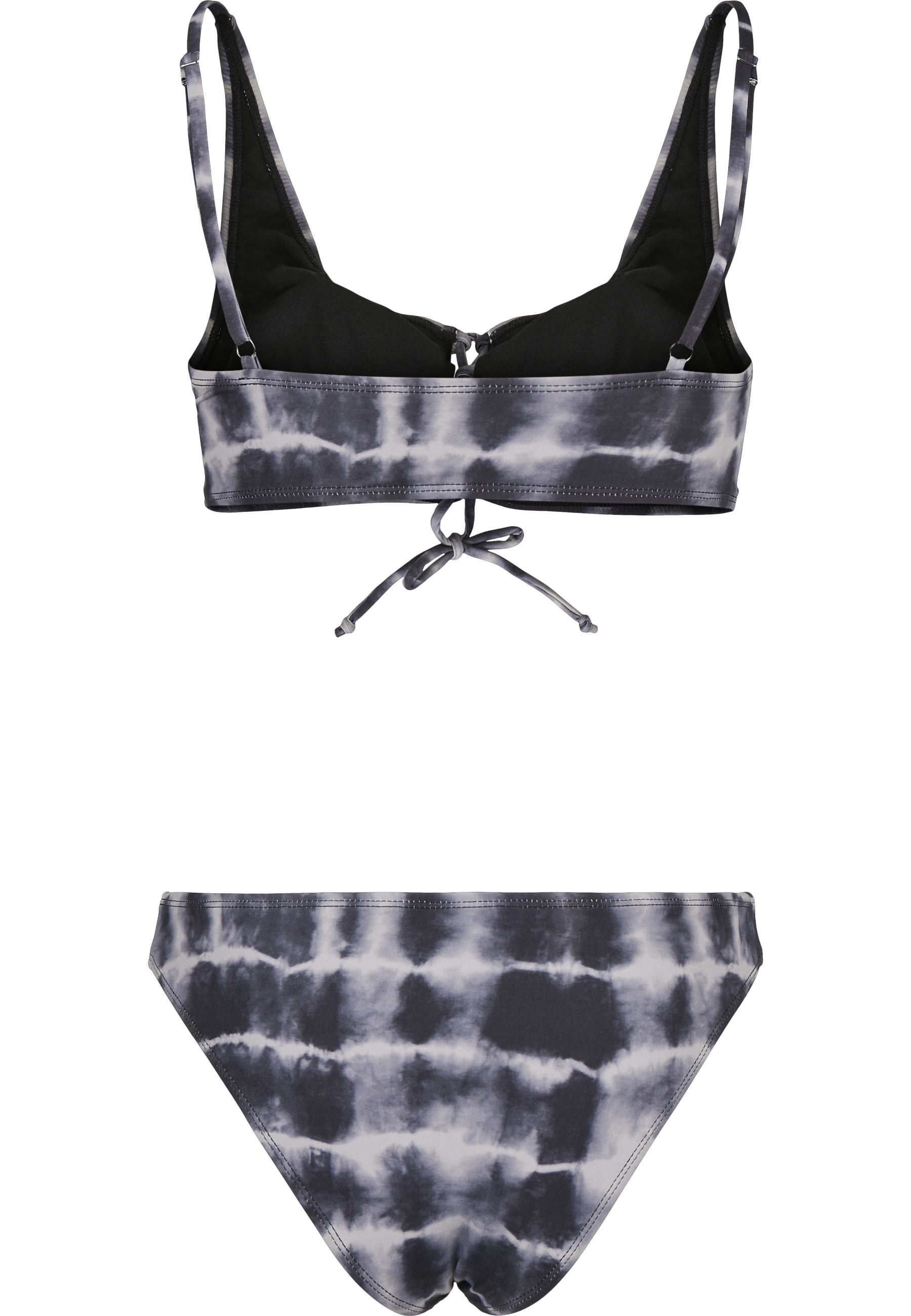 URBAN CLASSICS Bügel-Tankini »Urban Classics Damen Ladies Lace Up Tie Dye Bikini«