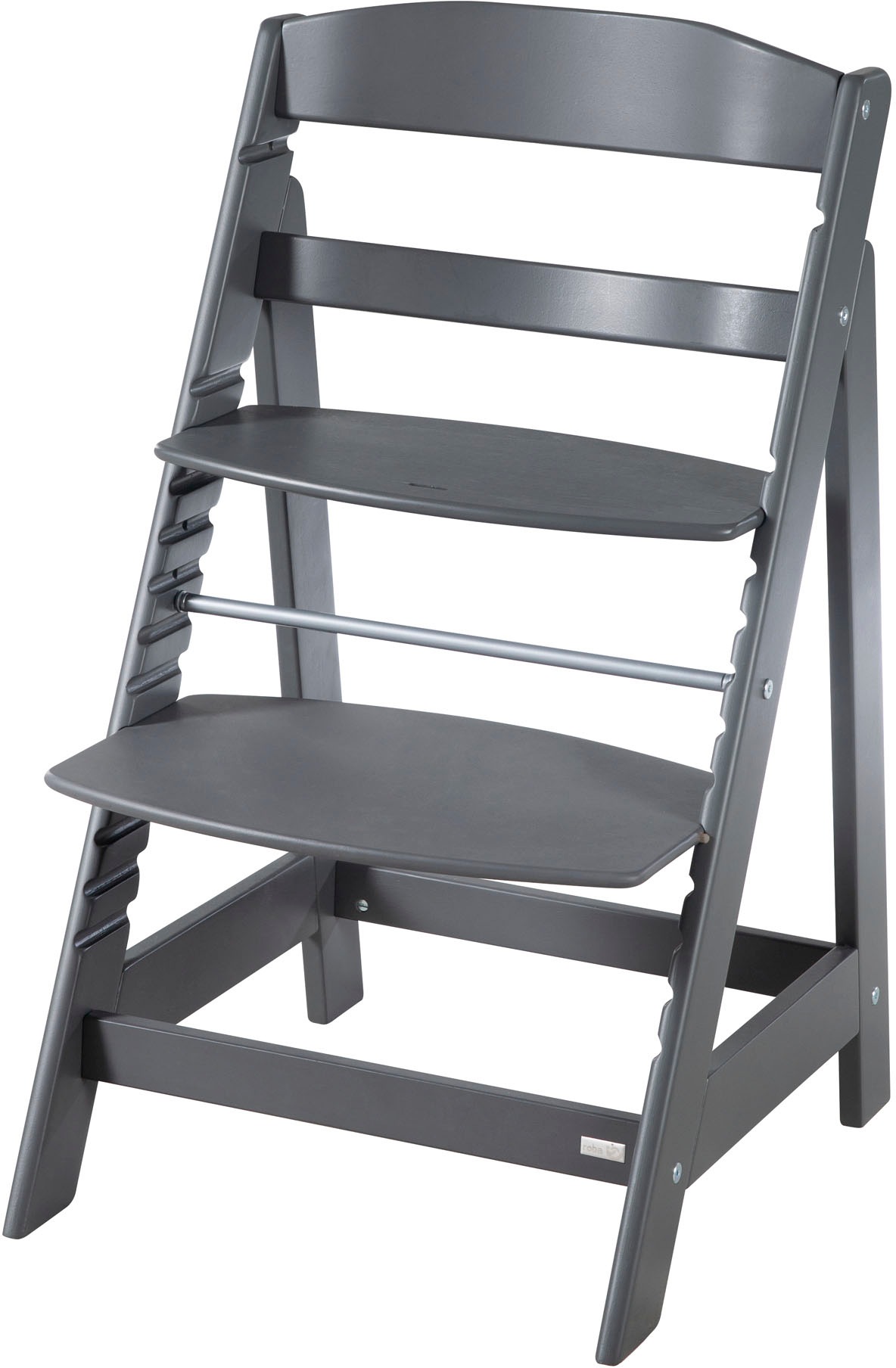 roba® Hochstuhl »Treppenhochstuhl Sit Up Click 'N' Flex, anthrazit«, aus Holz