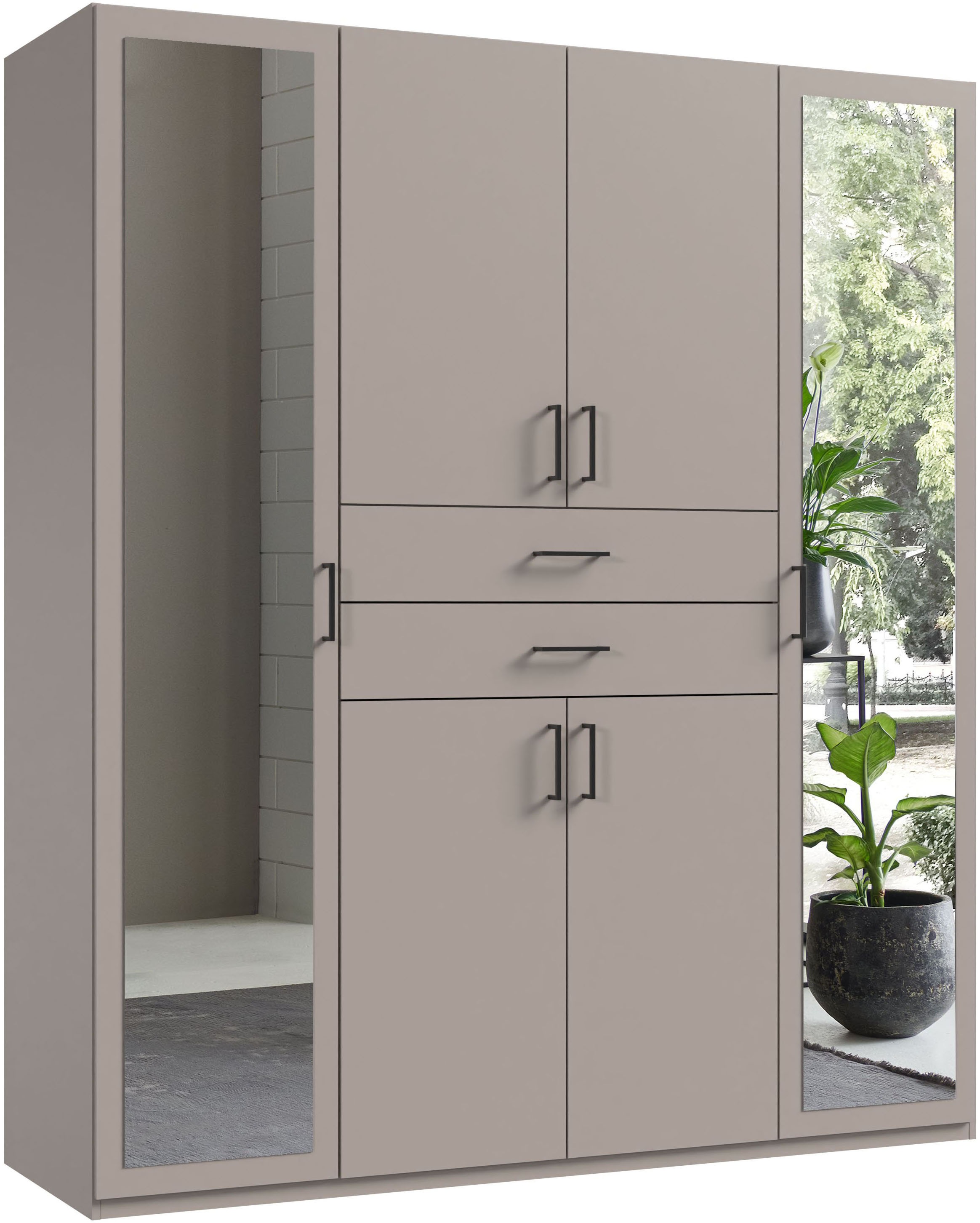 Wimex Kleiderschrank »Diver Drehtürenschrank mit Spiegel, 180, 225 o. 270cm günstig online kaufen