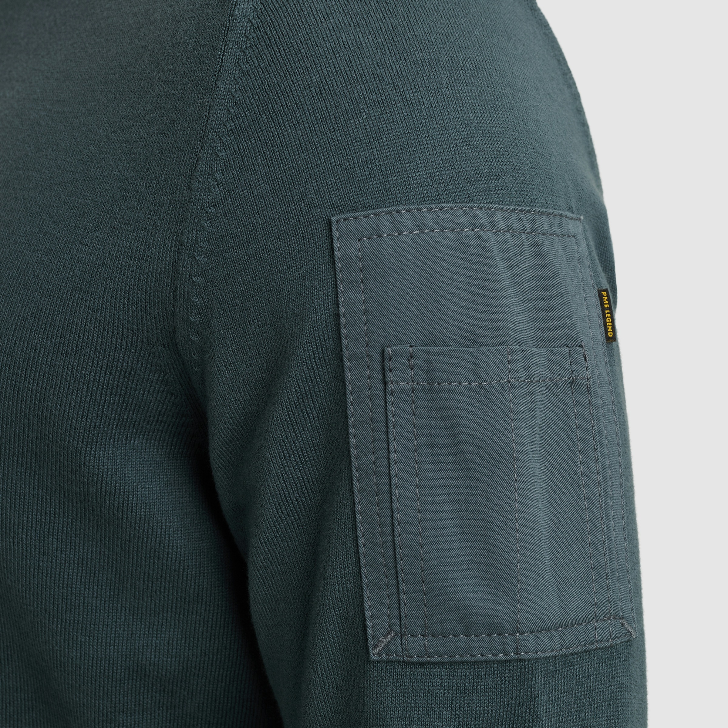 PME LEGEND Rundhalspullover, mit Logo Stickerei