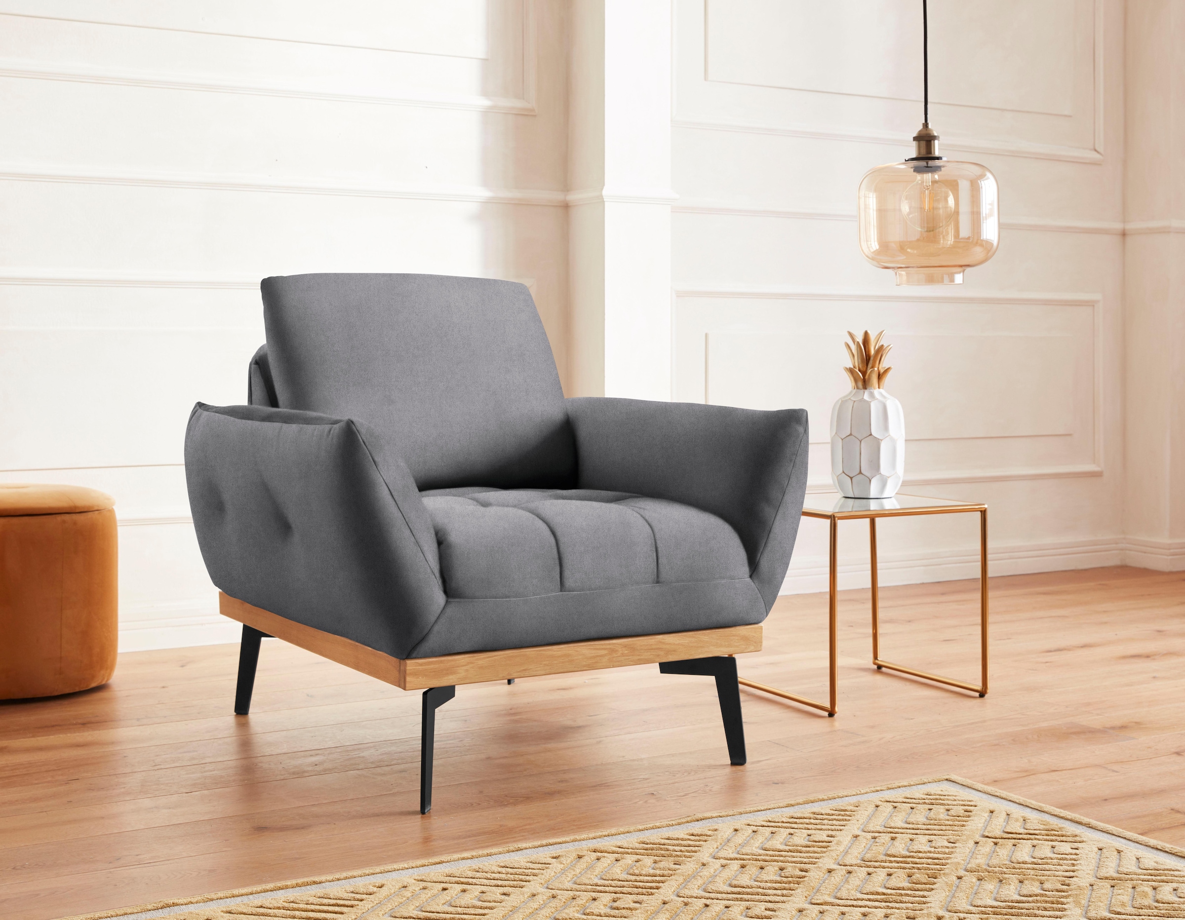 exxpo - sofa fashion Sessel »Palic, Loungesessel« inklusive Rückenverstellu günstig online kaufen